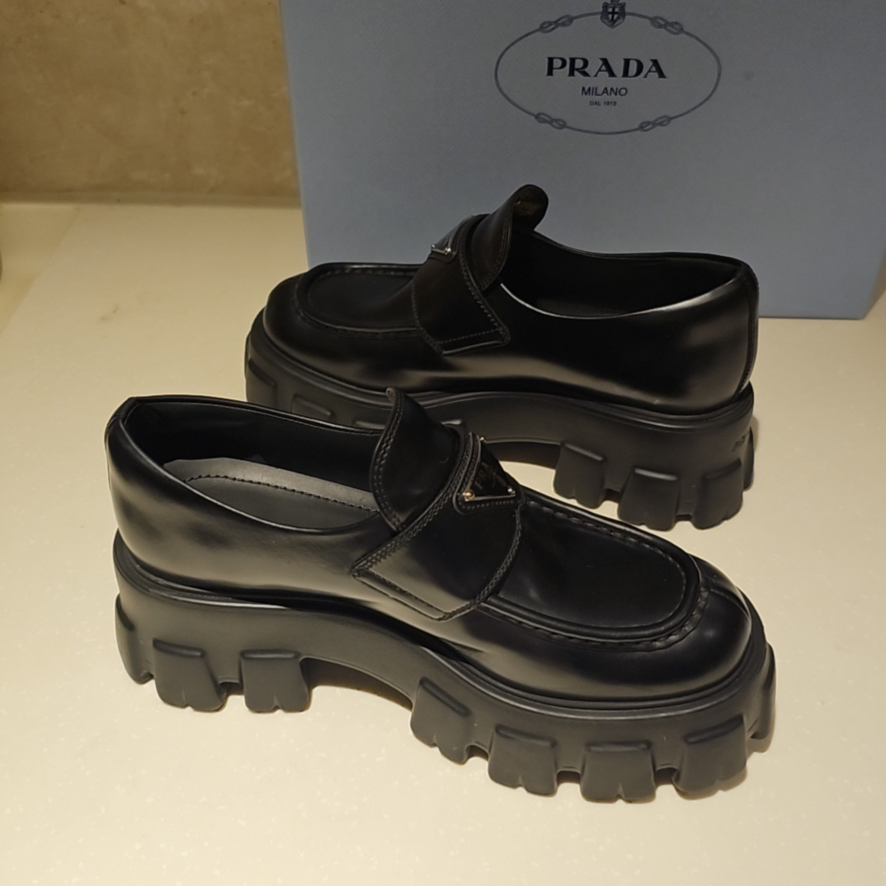 Prada Prada Monolith Platform Loafers Size 38 Size US 8 / IT 38 - 7 Thumbnail