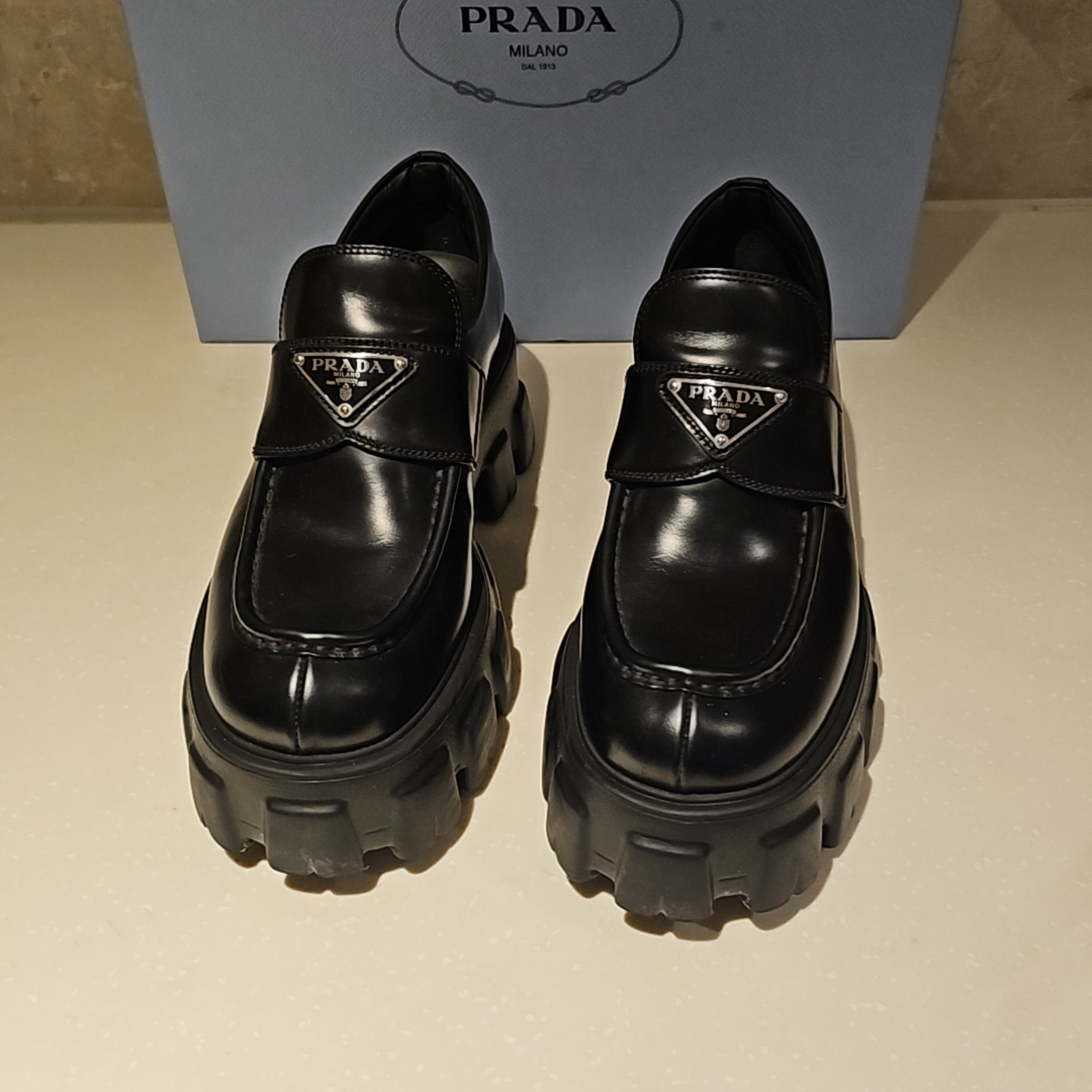 Prada Prada Monolith Platform Loafers Size 38 Size US 8 / IT 38 - 2 Thumbnail