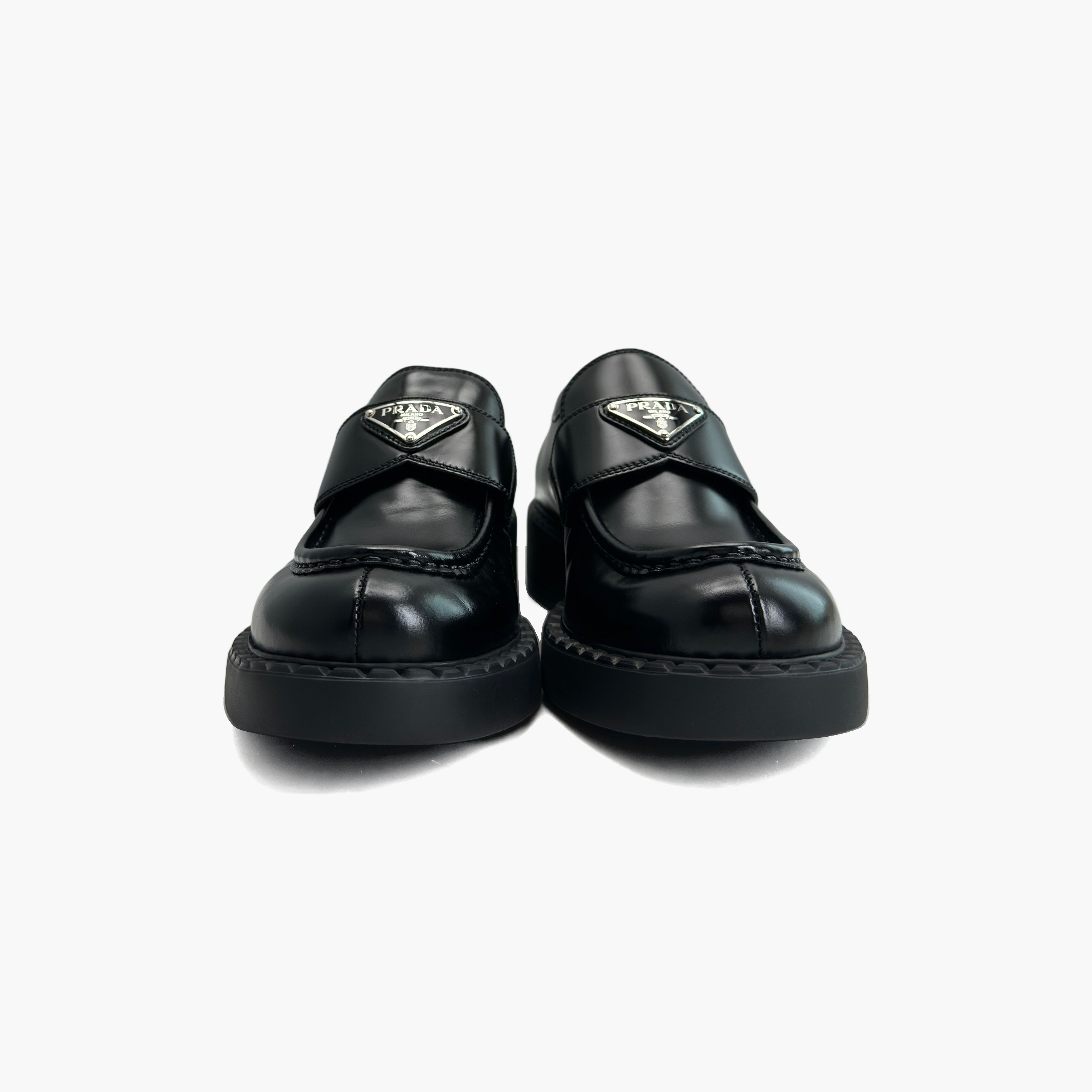 Prada Prada Chocolate Leather Platform Loafers Size 38.5 Size US 8.5 / IT 38.5 - 5 Thumbnail