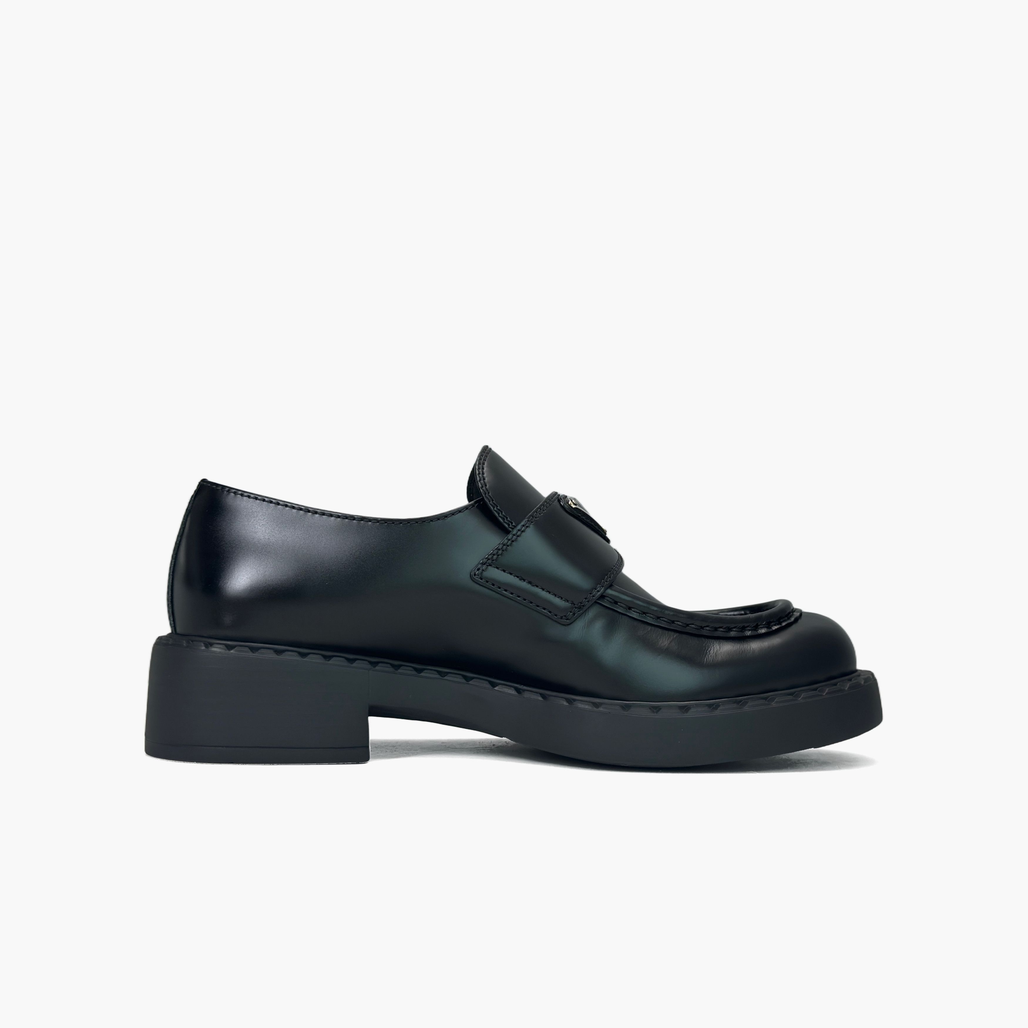 Prada Prada Chocolate Leather Platform Loafers Size 38.5 Size US 8.5 / IT 38.5 - 2 Thumbnail