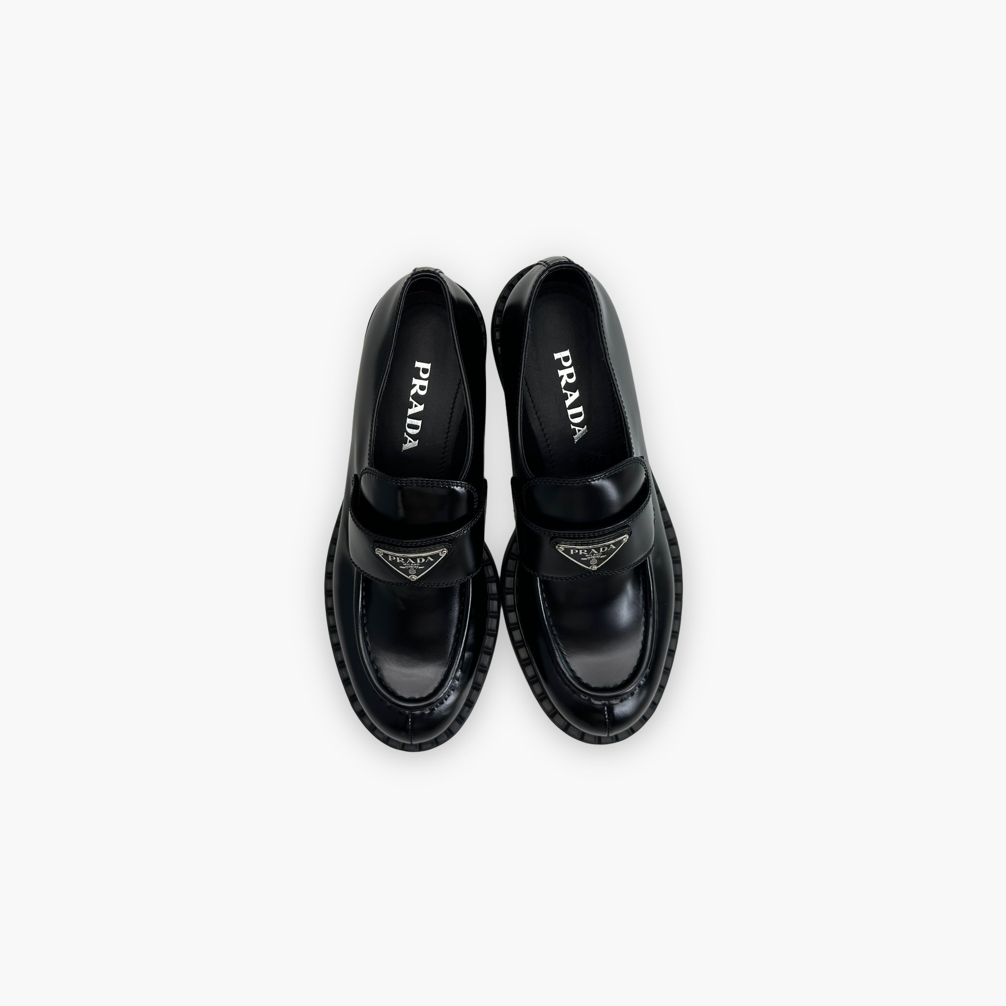 Prada Prada Chocolate Leather Platform Loafers Size 38.5 Size US 8.5 / IT 38.5 - 9 Thumbnail