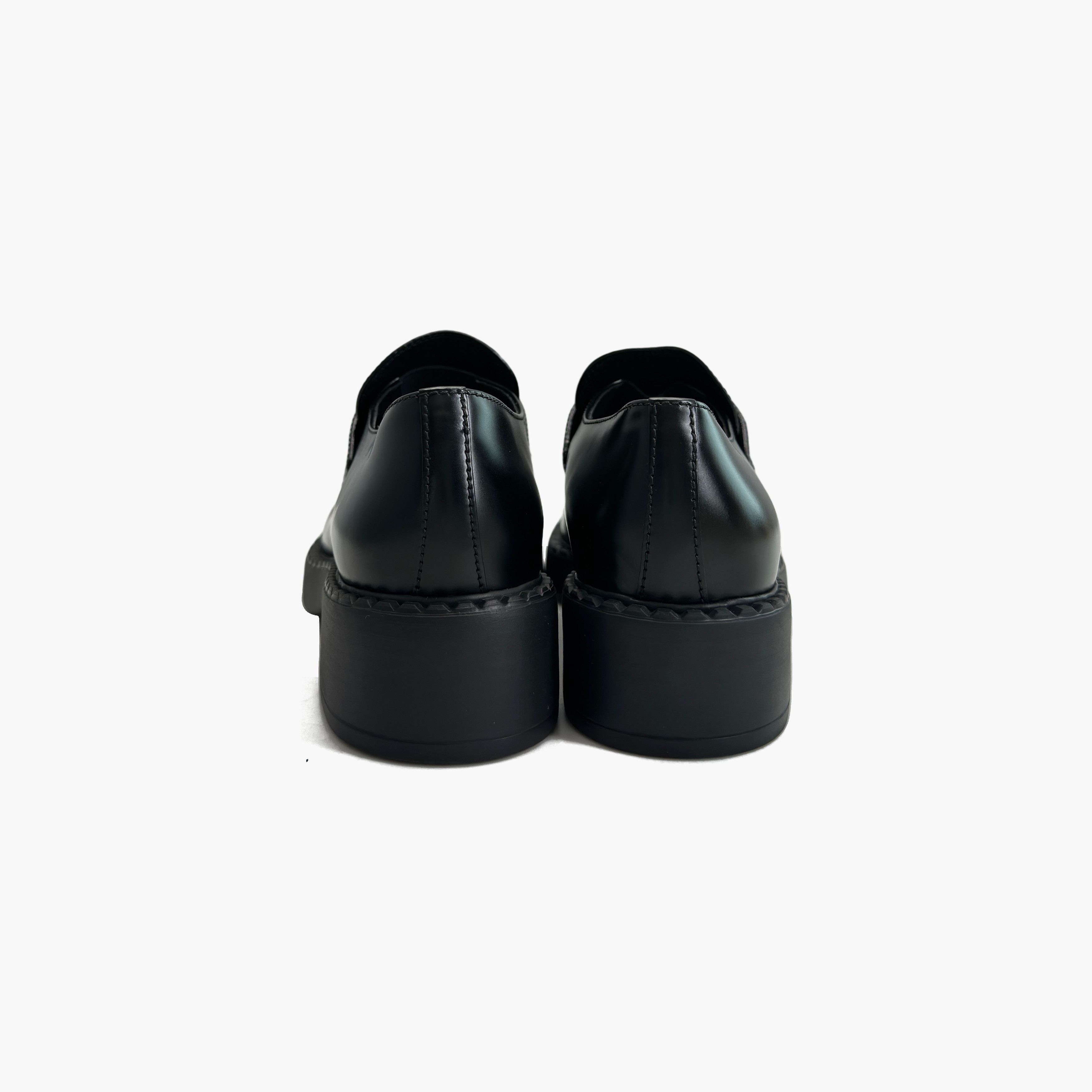 Prada Prada Chocolate Leather Platform Loafers Size 38.5 Size US 8.5 / IT 38.5 - 6 Thumbnail