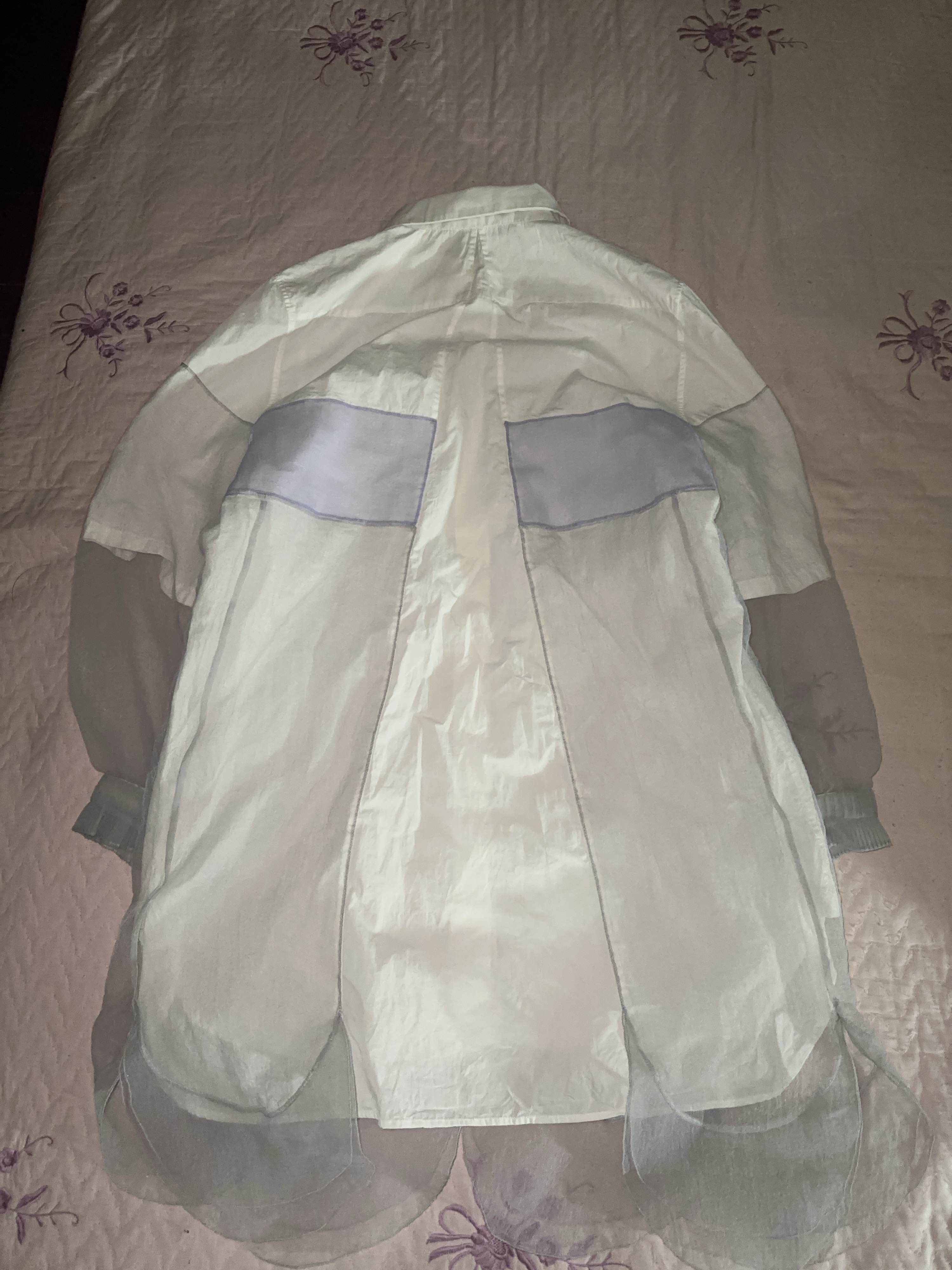 Prada Prada Organza Panel Shirt Dress Size 36 Size XS / US 0-2 / IT 36-38 - 2 Thumbnail