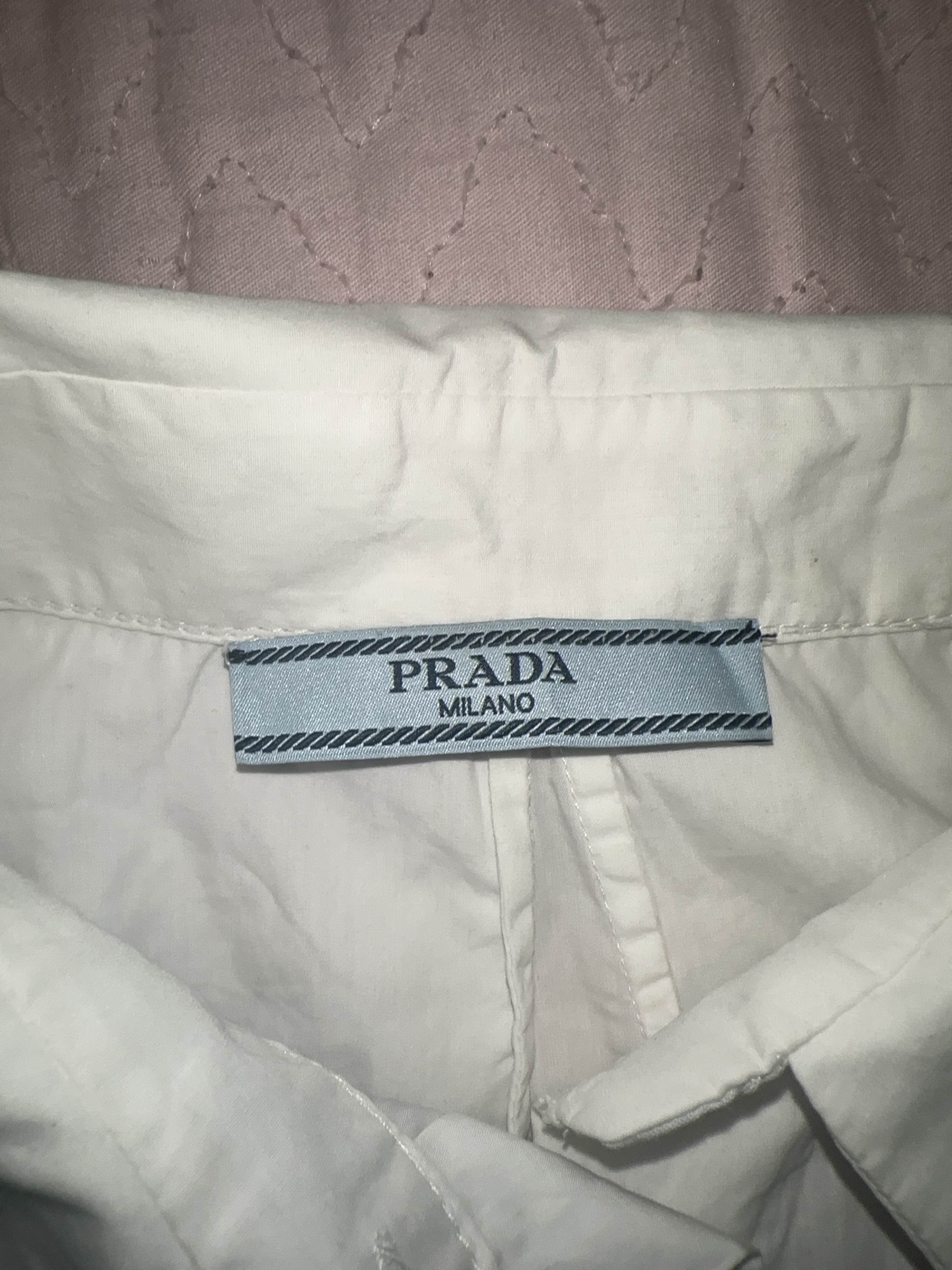 Prada Prada Organza Panel Shirt Dress Size 36 Size XS / US 0-2 / IT 36-38 - 3 Thumbnail