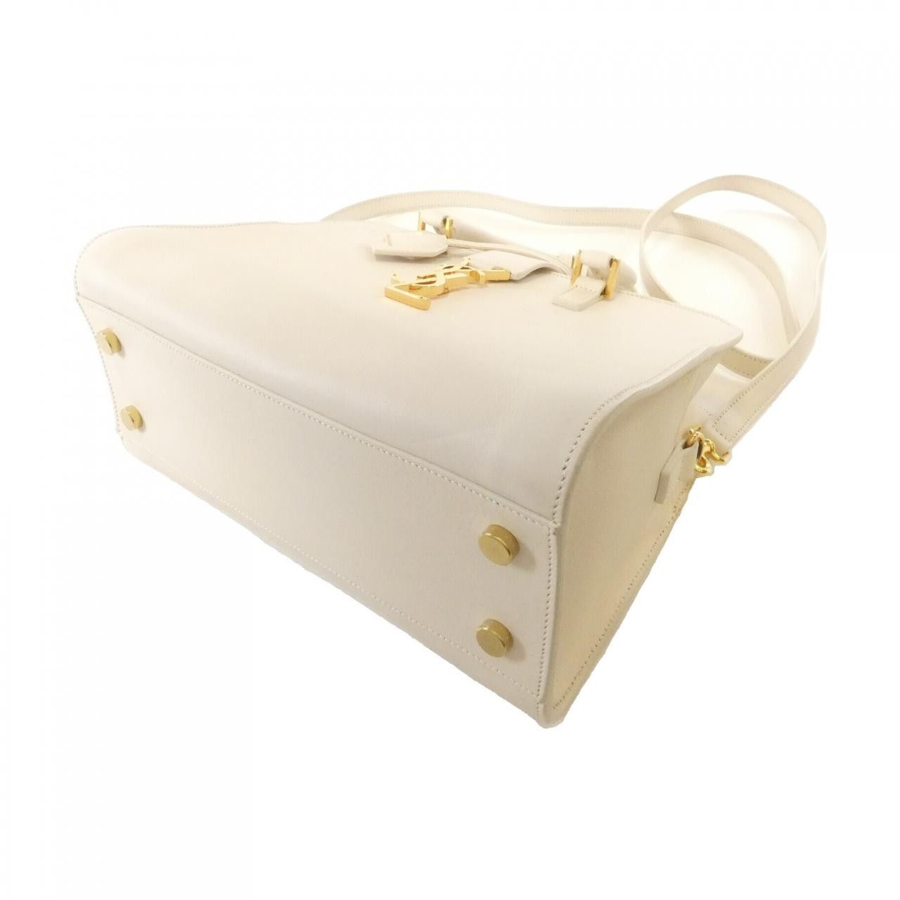 Yves Saint Laurent Yves Saint Laurent Saint Laurent Cabas Monogram Calf Handbag Leather Crossbody Bag 372087BJ50J DUTY FREE for USA Size ONE SIZE - 3 Thumbnail