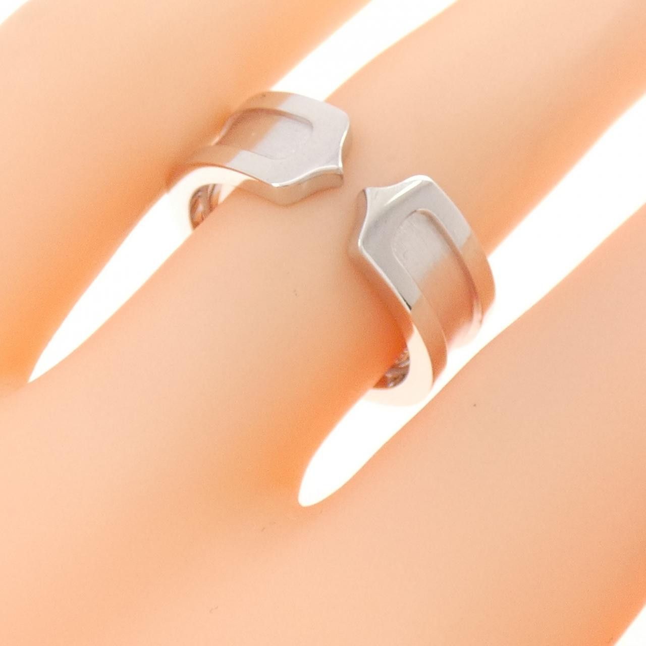 Cartier Cartier Cartier C2 Small 750 White Gold Ring Size 11 Precious Metal Ring B4040500 DUTY FREE for USA Size ONE SIZE - 5 Thumbnail