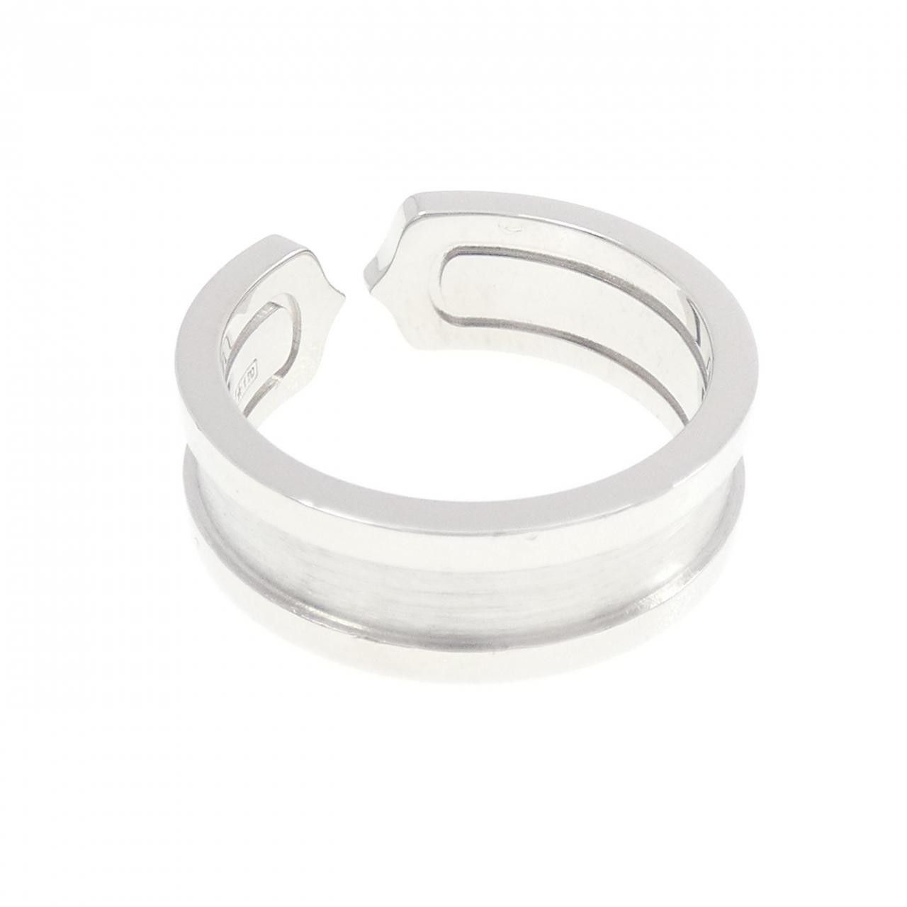 Cartier Cartier Cartier C2 Small 750 White Gold Ring Size 11 Precious Metal Ring B4040500 DUTY FREE for USA Size ONE SIZE - 3 Thumbnail