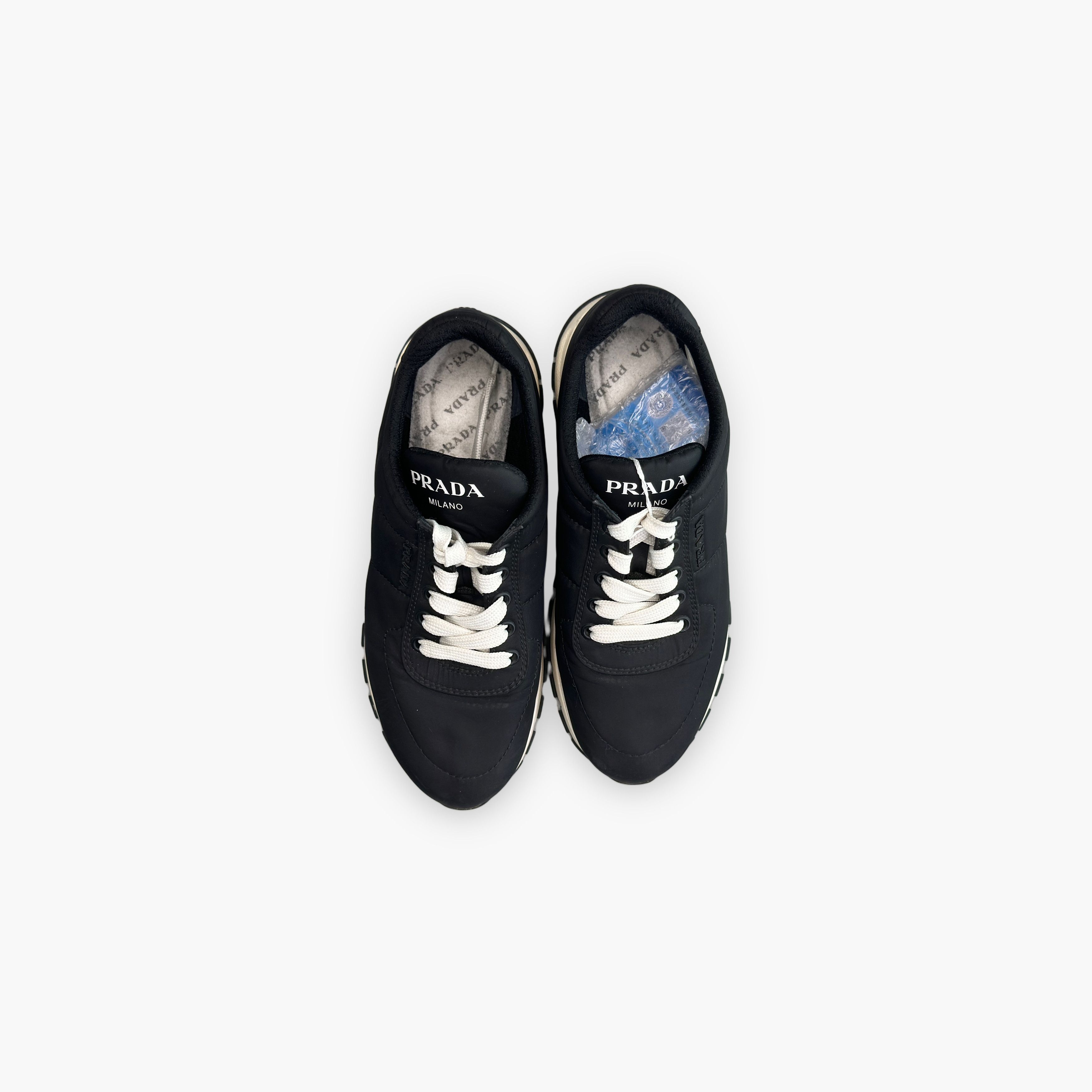 Prada Prada Black Low-Top Sneakers Size 36.5 Size US 6.5 / IT 36.5 - 9 Thumbnail