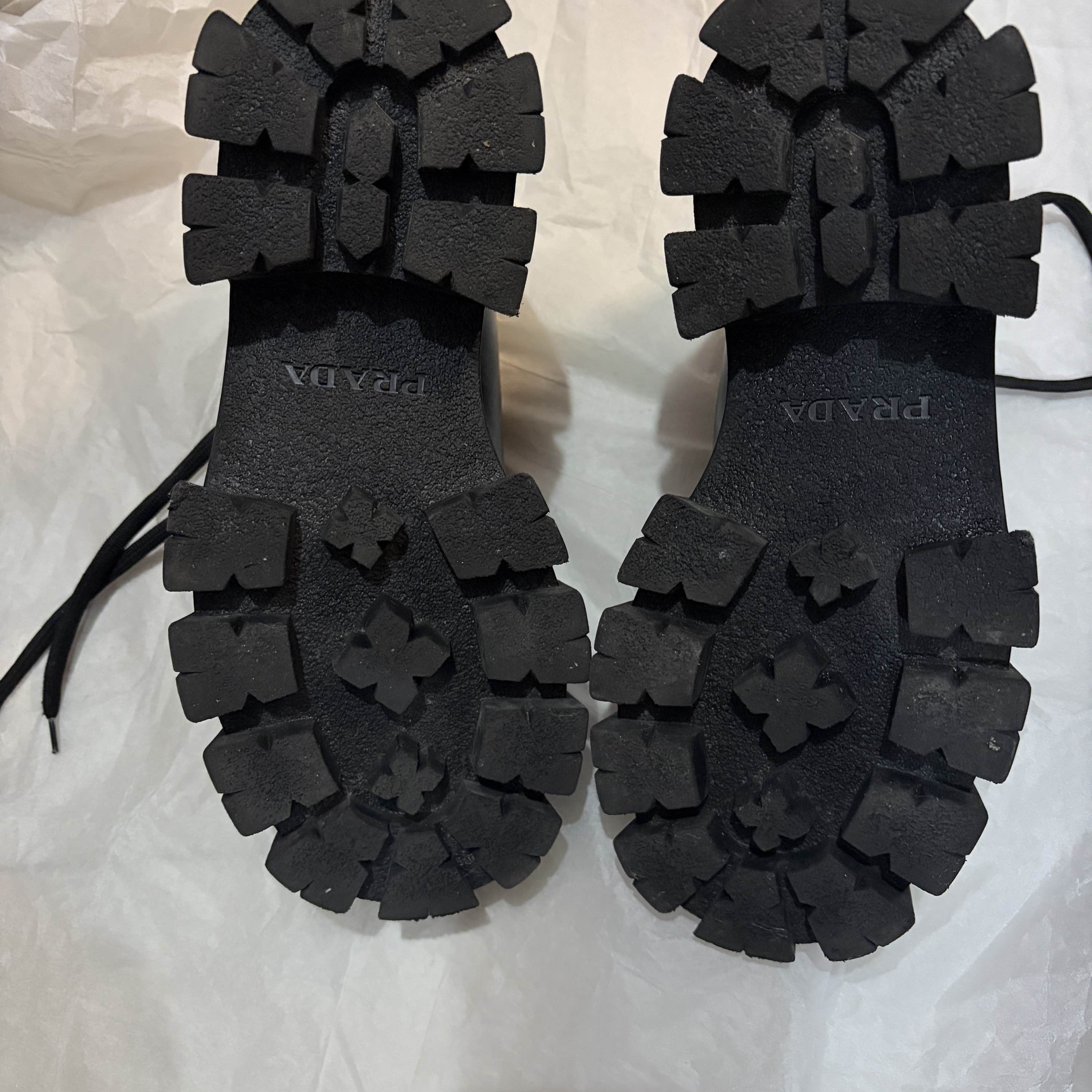 Prada Prada Monolith Leather Platform Shoes Size 37 Size US 7 / IT 37 - 4 Thumbnail