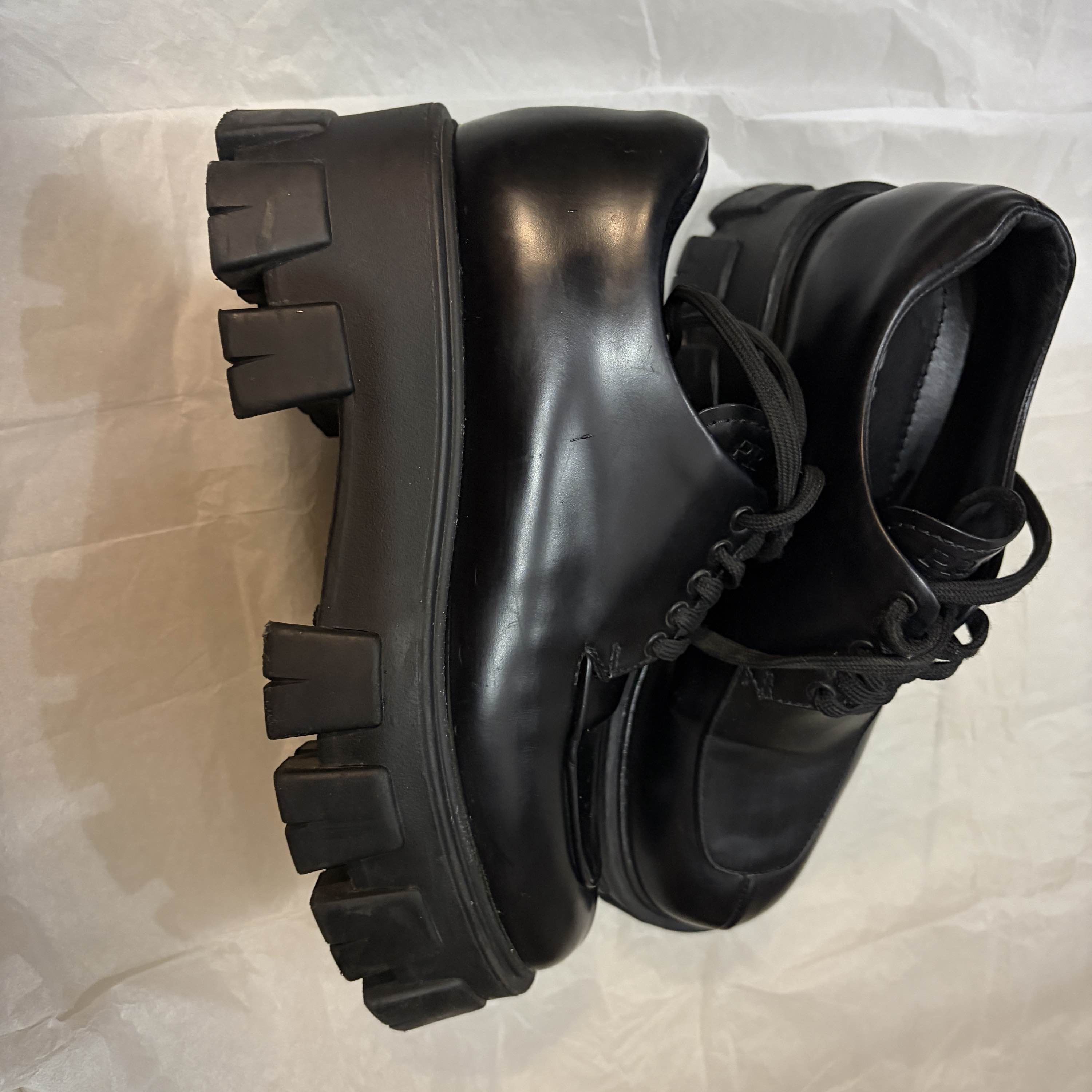 Prada Prada Monolith Leather Platform Shoes Size 37 Size US 7 / IT 37 - 6 Thumbnail