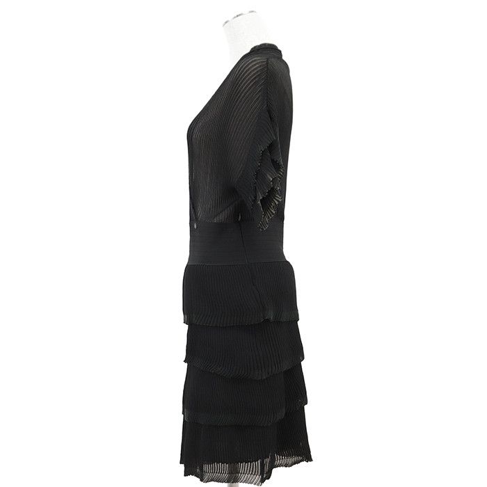 Chanel Chanel Chanel Rib Knit Tulle Pleated Dress Textile Dresses P30389 DUTY FREE for USA Size ONE SIZE - 6 Thumbnail