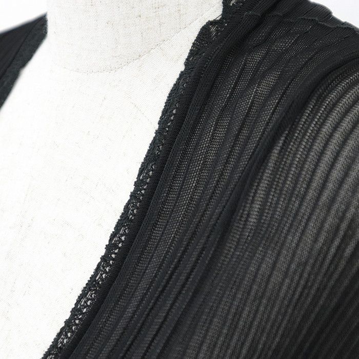 Chanel Chanel Chanel Rib Knit Tulle Pleated Dress Textile Dresses P30389 DUTY FREE for USA Size ONE SIZE - 3 Thumbnail