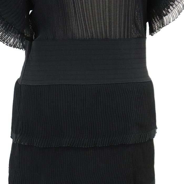 Chanel Chanel Chanel Rib Knit Tulle Pleated Dress Textile Dresses P30389 DUTY FREE for USA Size ONE SIZE - 13 Thumbnail