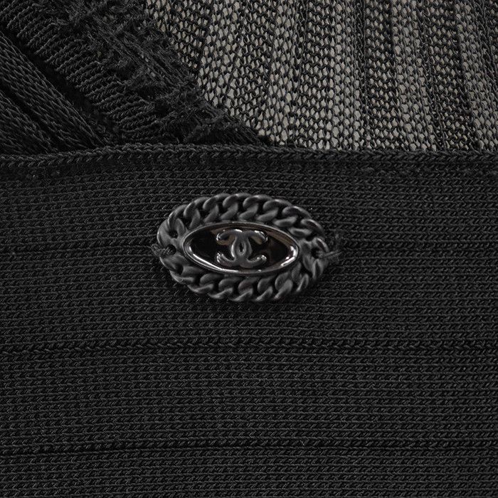 Chanel Chanel Chanel Rib Knit Tulle Pleated Dress Textile Dresses P30389 DUTY FREE for USA Size ONE SIZE - 4 Thumbnail