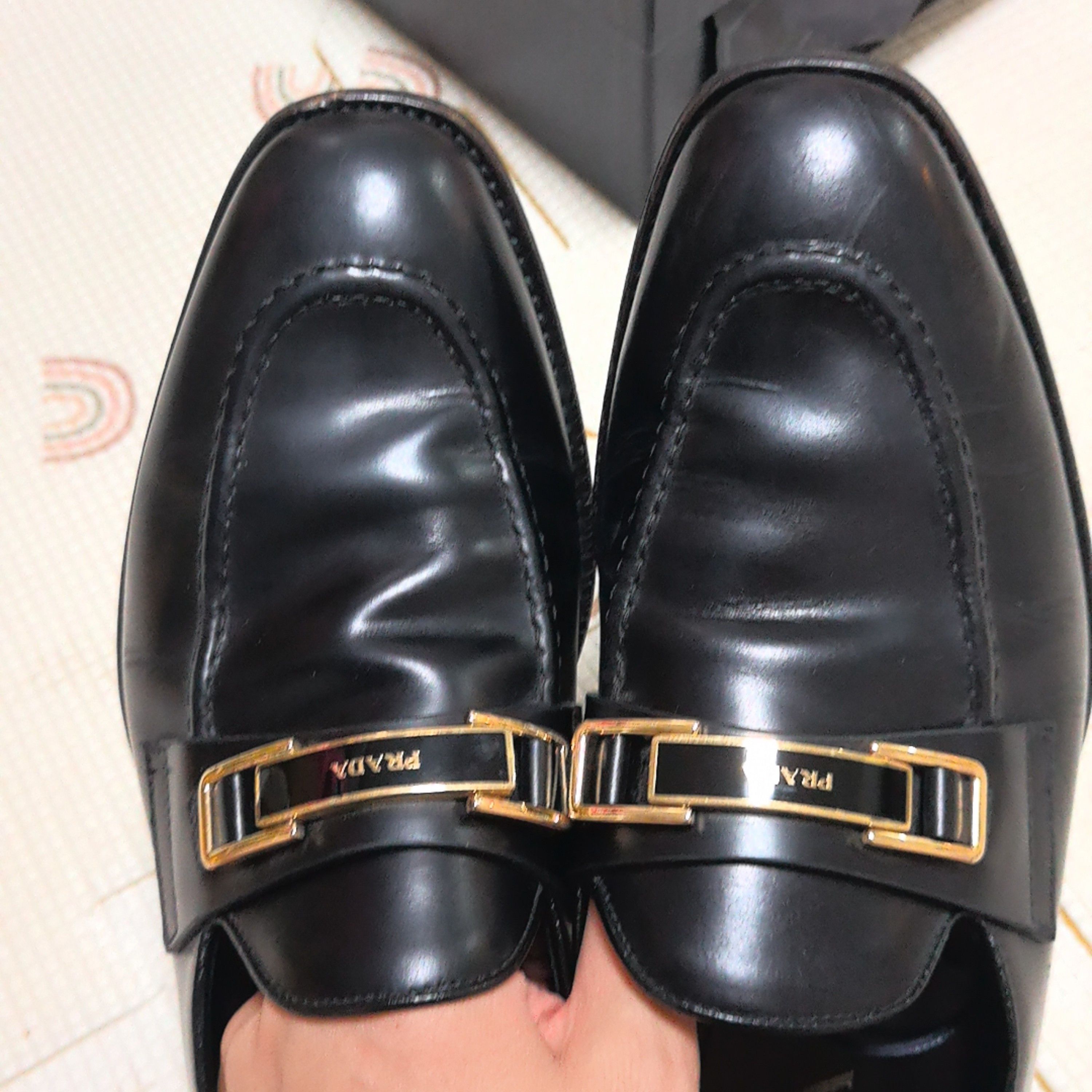 Prada Prada Metal Buckle Leather Loafers US 8.5 Size US 8 / EU 41 - 8 Thumbnail