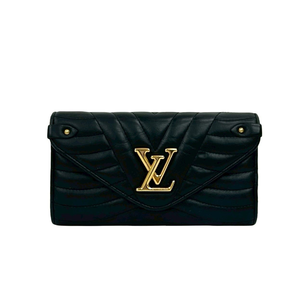 Louis Vuitton Louis Vuitton Louis Vuitton New Wave Leather Wallet Leather Long Wallet DUTY FREE for USA Size ONE SIZE - 2 Thumbnail