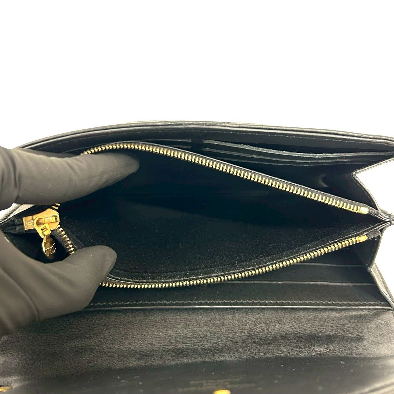 Louis Vuitton Louis Vuitton Louis Vuitton New Wave Leather Wallet Leather Long Wallet DUTY FREE for USA Size ONE SIZE - 11 Thumbnail