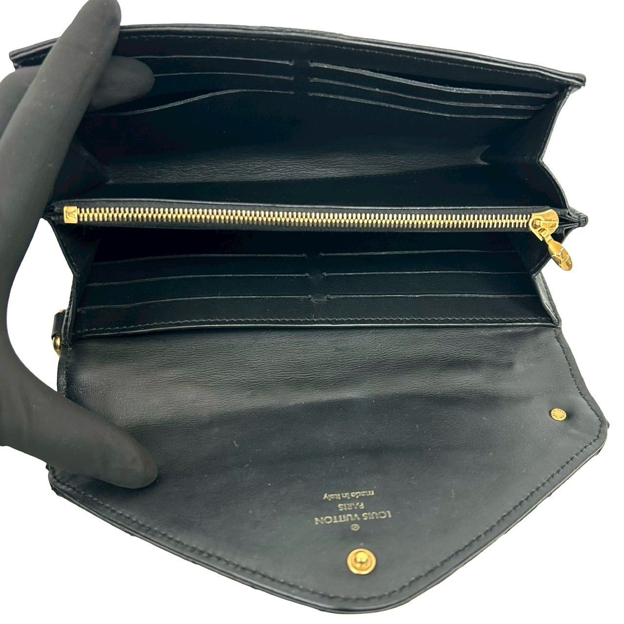 Louis Vuitton Louis Vuitton Louis Vuitton New Wave Leather Wallet Leather Long Wallet DUTY FREE for USA Size ONE SIZE - 8 Thumbnail