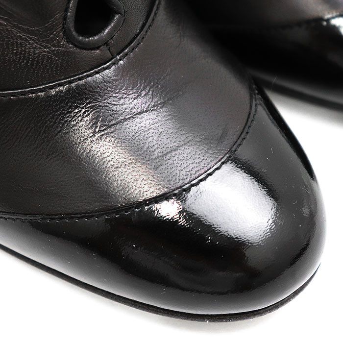 Chanel Chanel Chanel Lambskin Patent Leather High Heel Boots Leather Shoes DUTY FREE for USA Size ONE SIZE - 16 Thumbnail