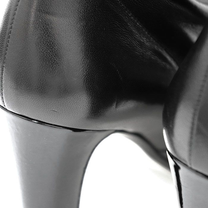 Chanel Chanel Chanel Lambskin Patent Leather High Heel Boots Leather Shoes DUTY FREE for USA Size ONE SIZE - 8 Thumbnail
