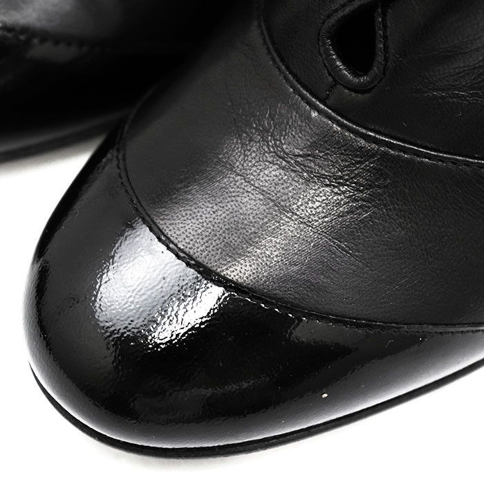 Chanel Chanel Chanel Lambskin Patent Leather High Heel Boots Leather Shoes DUTY FREE for USA Size ONE SIZE - 2 Thumbnail