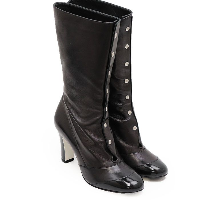Chanel Chanel Chanel Lambskin Patent Leather High Heel Boots Leather Shoes DUTY FREE for USA Size ONE SIZE - 15 Thumbnail