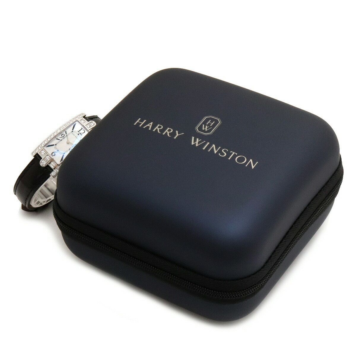Harry Winston Harry Winston Harry Winston Avenue C Mini Au750 Diamond Quartz Precious Metal Quartz AVCQHM19WW018 DUTY FREE for USA Size ONE SIZE - 9 Thumbnail