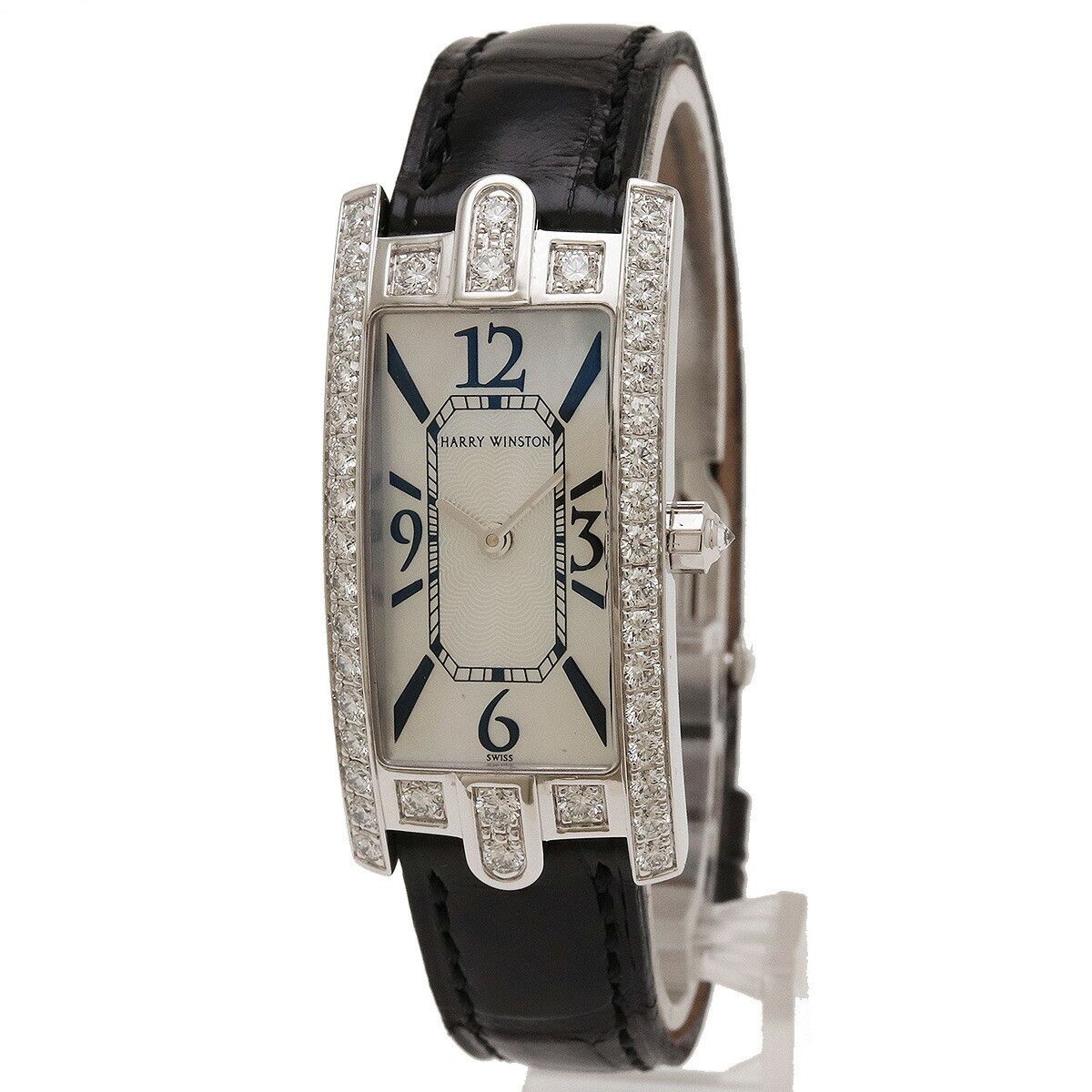 Harry Winston Harry Winston Harry Winston Avenue C Mini Au750 Diamond Quartz Precious Metal Quartz AVCQHM19WW018 DUTY FREE for USA Size ONE SIZE - 4 Thumbnail