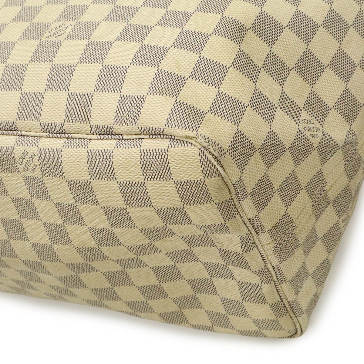 Louis Vuitton Louis Vuitton Louis Vuitton Neverfull Damier Azur Tote Bag Textile Tote Bag N51108 DUTY FREE for USA Size ONE SIZE - 3 Thumbnail