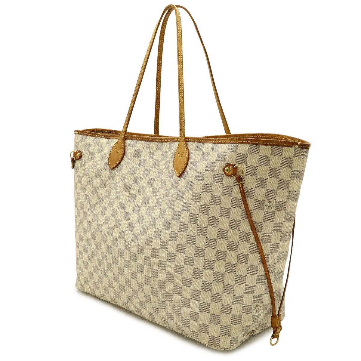 Louis Vuitton Louis Vuitton Louis Vuitton Neverfull Damier Azur Tote Bag Textile Tote Bag N51108 DUTY FREE for USA Size ONE SIZE - 2 Thumbnail