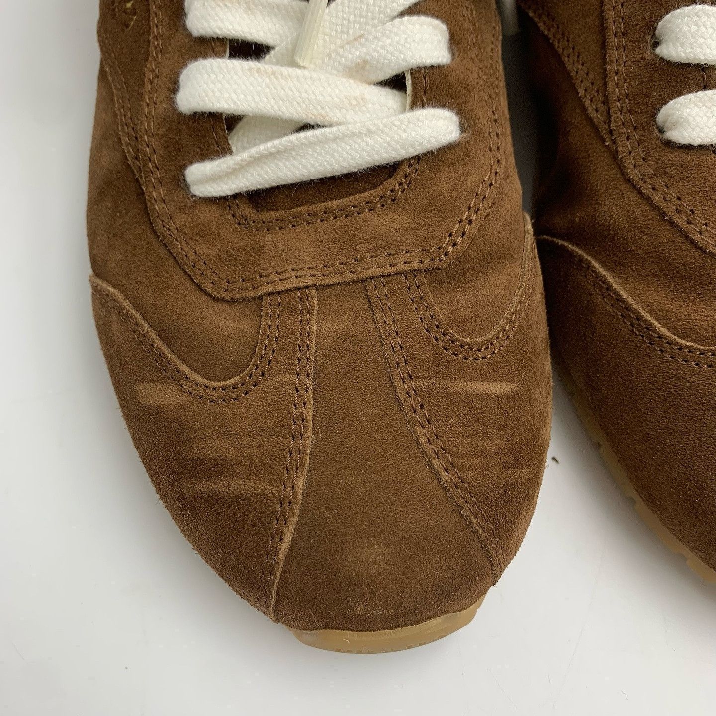 Prada Prada Suede Low-Top Sneakers Size 37.5 Size US 7.5 / IT 37.5 - 7 Thumbnail