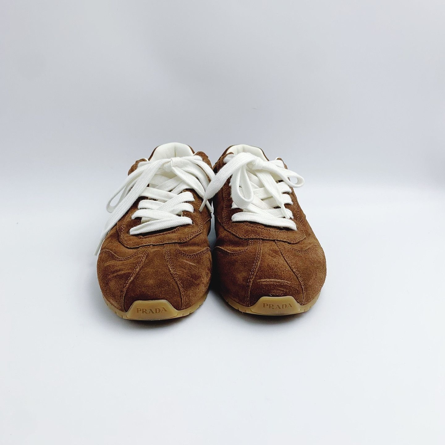 Prada Prada Suede Low-Top Sneakers Size 37.5 Size US 7.5 / IT 37.5 - 10 Thumbnail