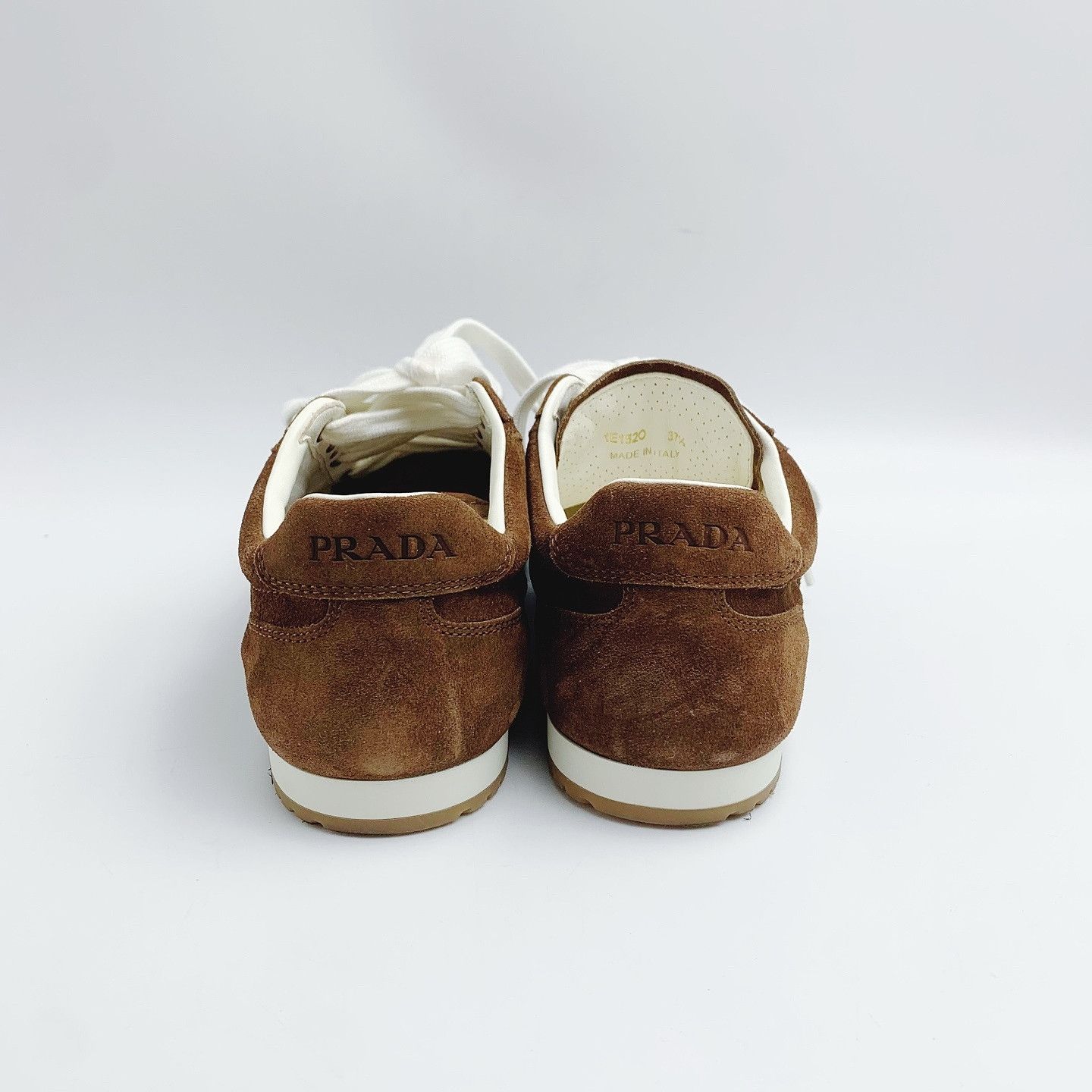 Prada Prada Suede Low-Top Sneakers Size 37.5 Size US 7.5 / IT 37.5 - 3 Thumbnail