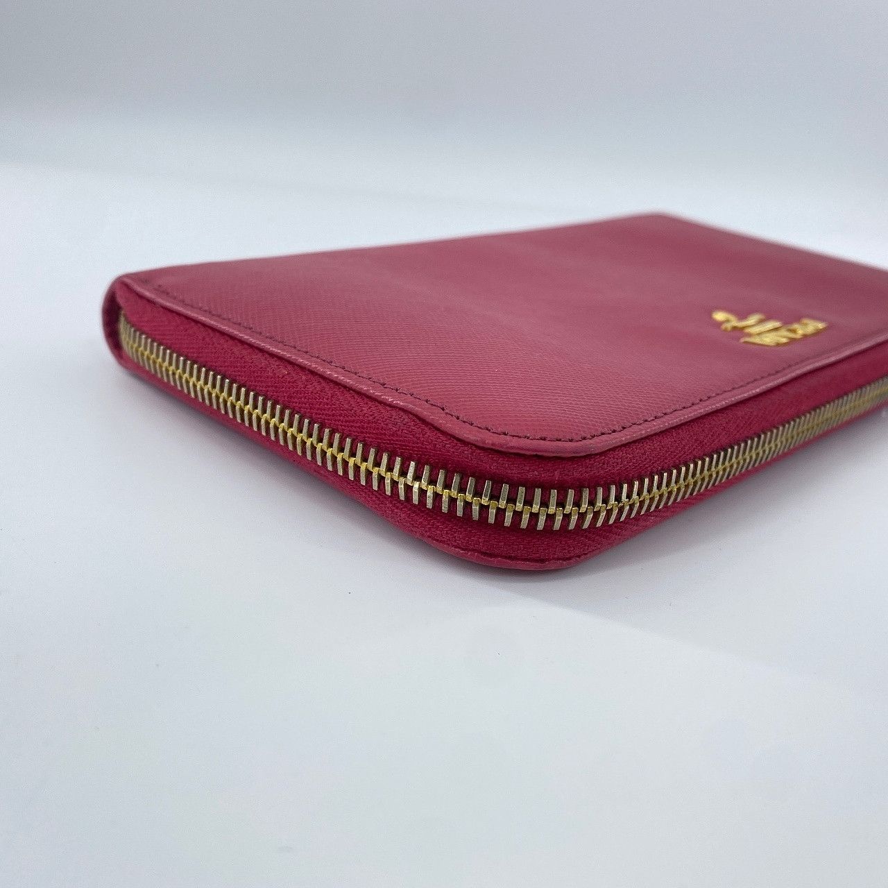 Prada Prada Peony Pink Saffiano Zip Around Wallet Size ONE SIZE - 7 Thumbnail
