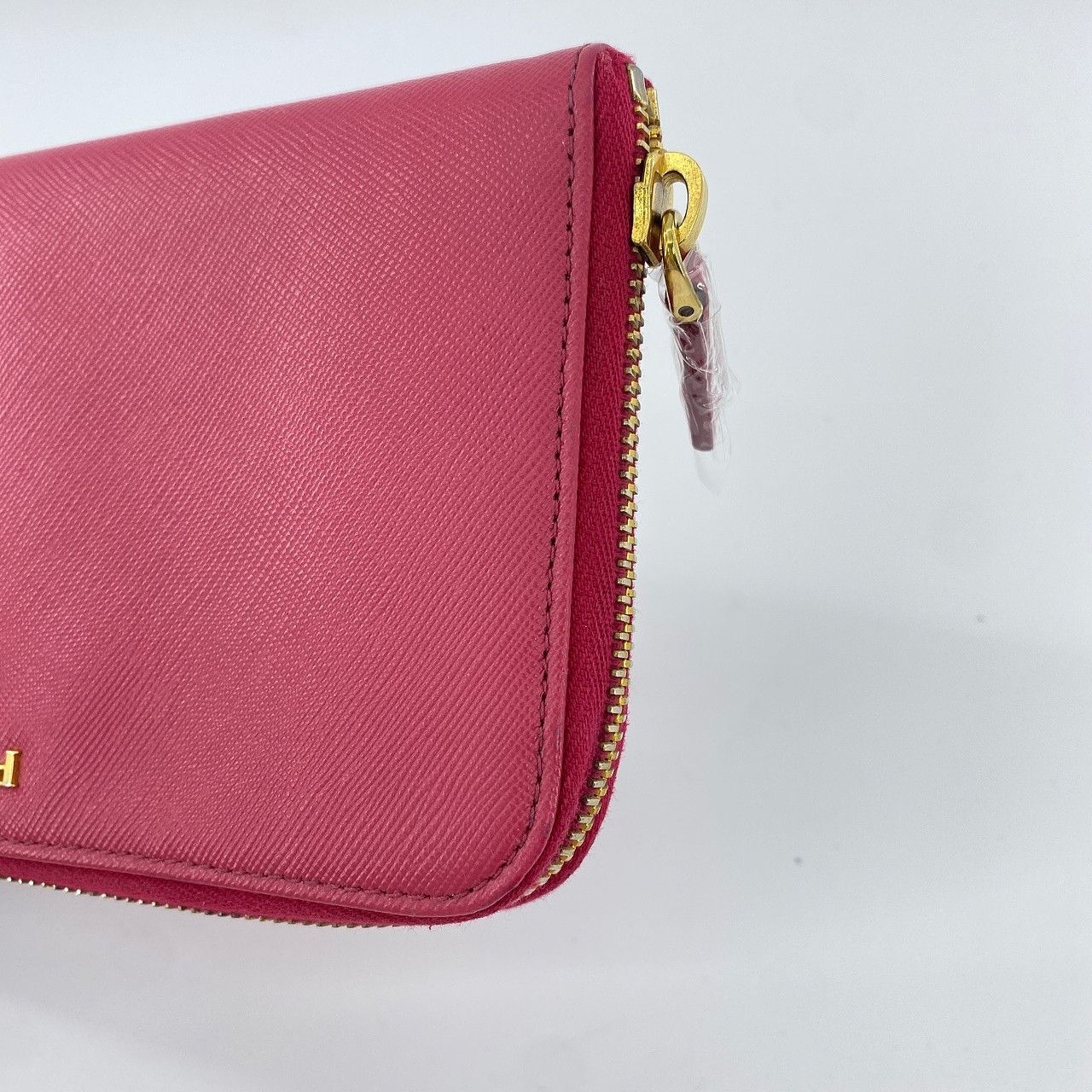 Prada Prada Peony Pink Saffiano Zip Around Wallet Size ONE SIZE - 9 Thumbnail