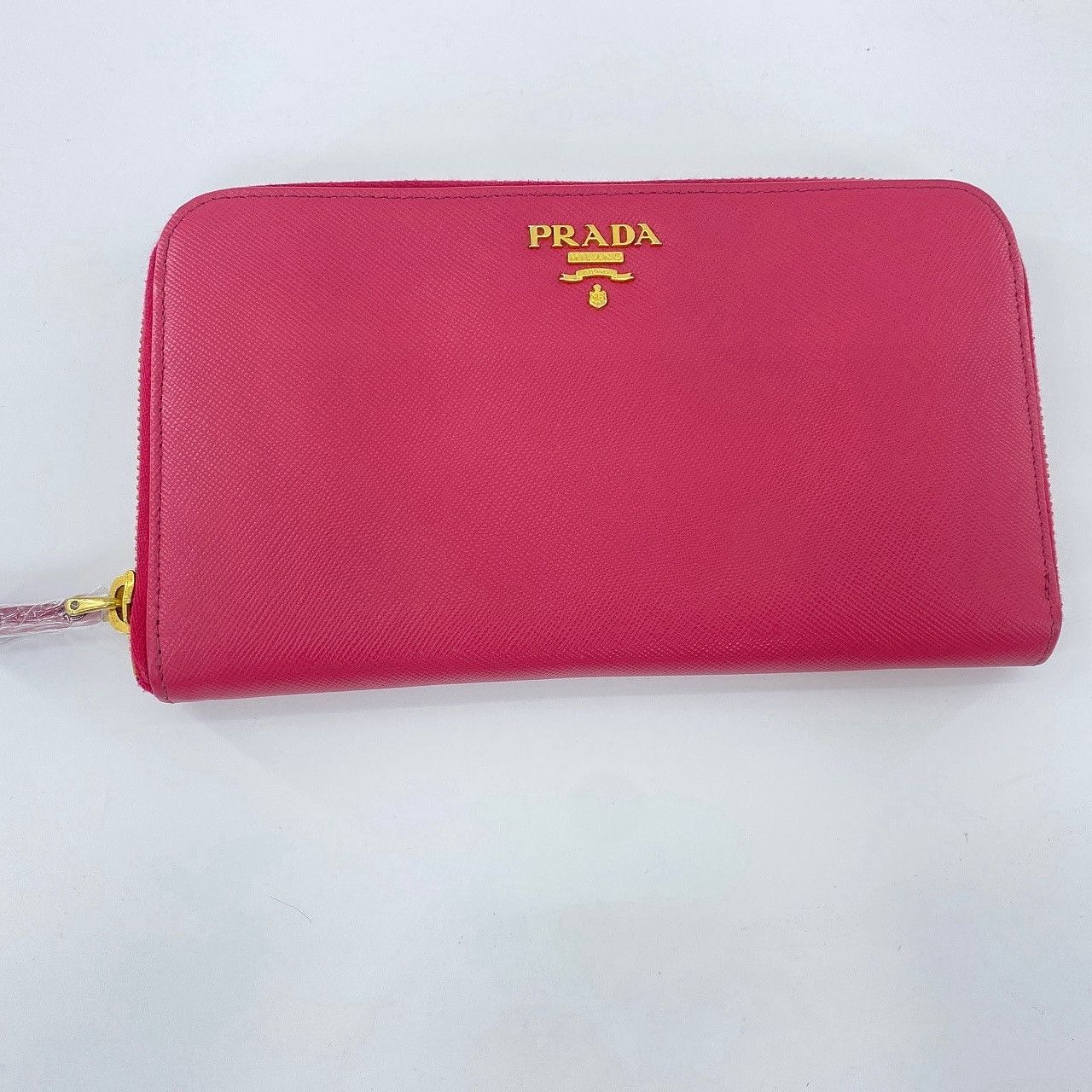 Prada Prada Peony Pink Saffiano Zip Around Wallet Size ONE SIZE - 2 Thumbnail