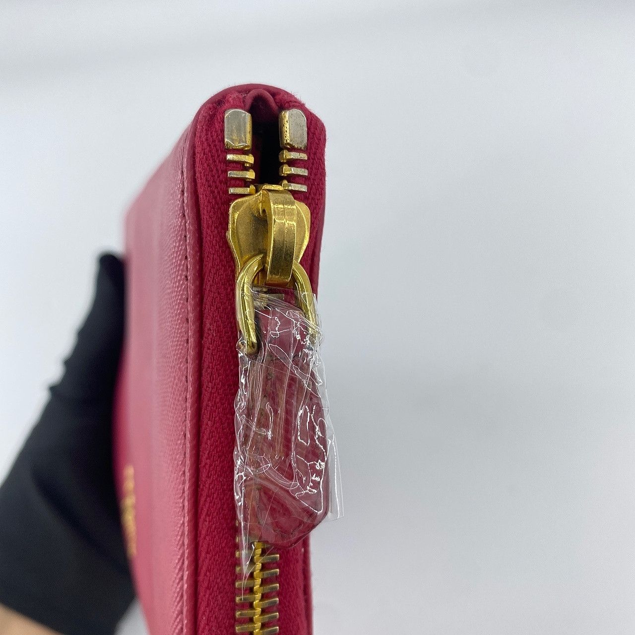 Prada Prada Peony Pink Saffiano Zip Around Wallet Size ONE SIZE - 12 Thumbnail