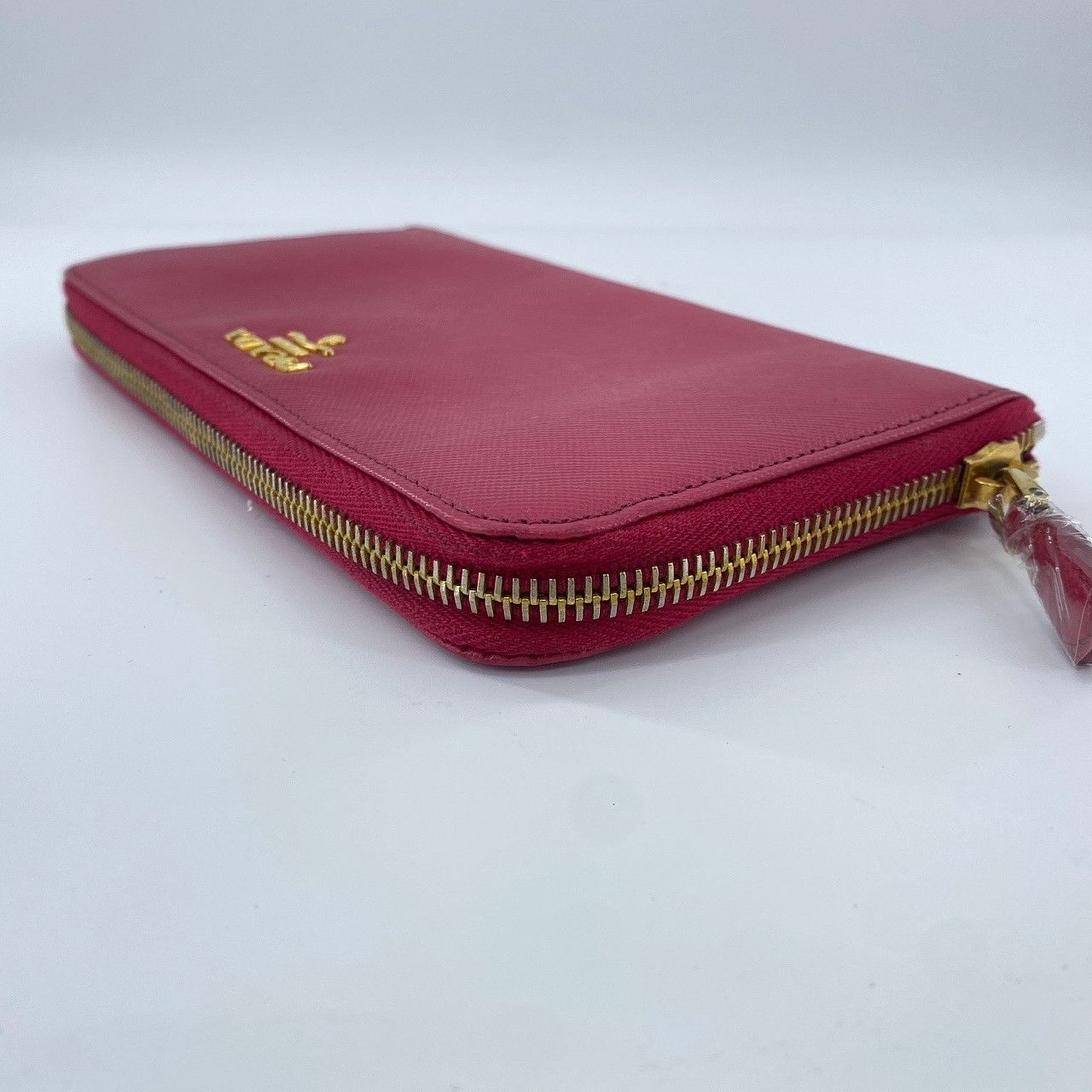 Prada Prada Peony Pink Saffiano Zip Around Wallet Size ONE SIZE - 8 Thumbnail