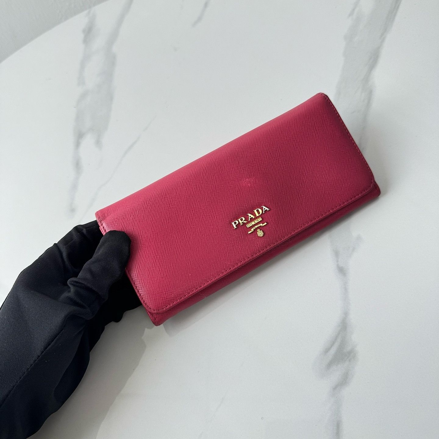 Prada Prada Saffiano Leather Chain Wallet One Size Size ONE SIZE - 7 Thumbnail