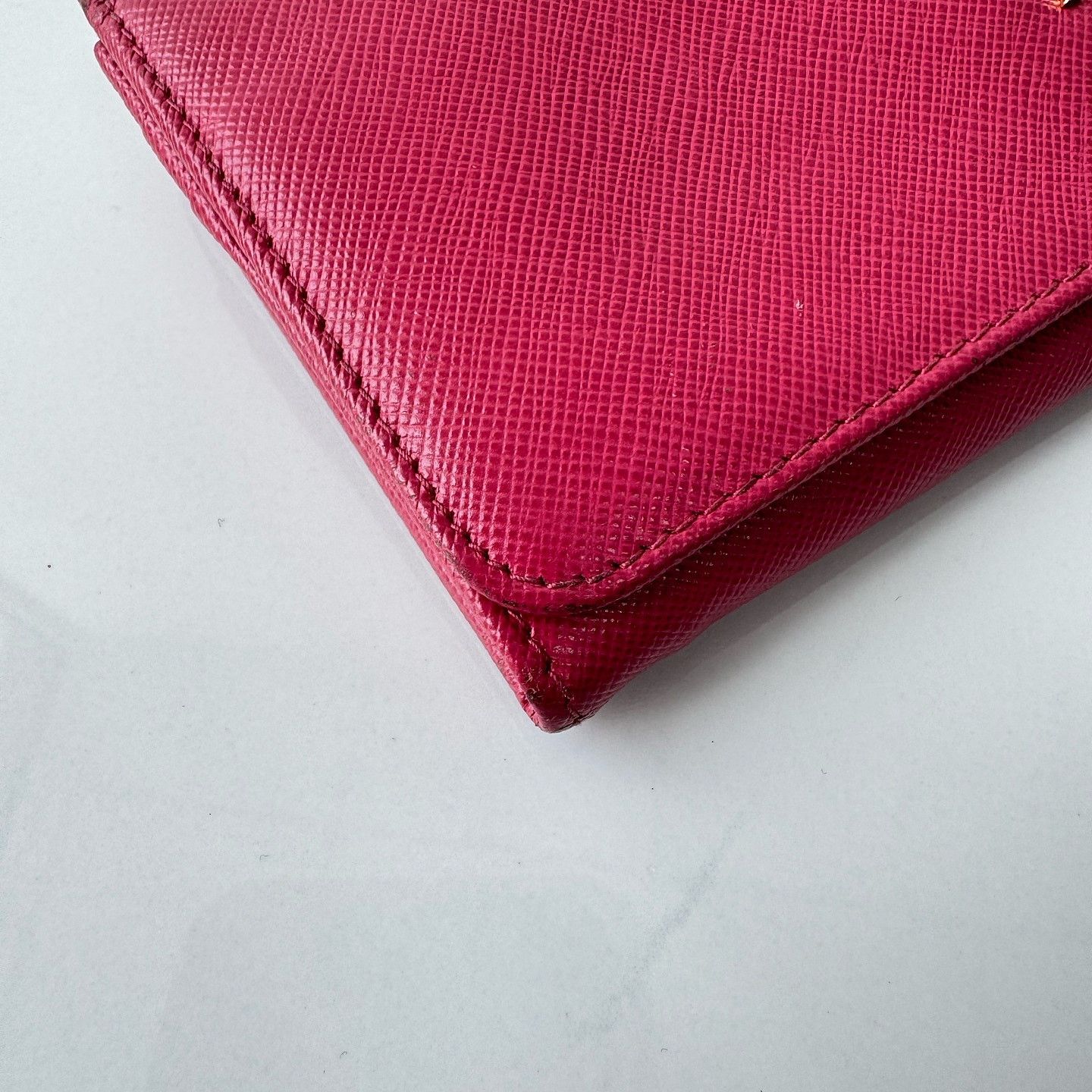 Prada Prada Saffiano Leather Chain Wallet One Size Size ONE SIZE - 14 Thumbnail