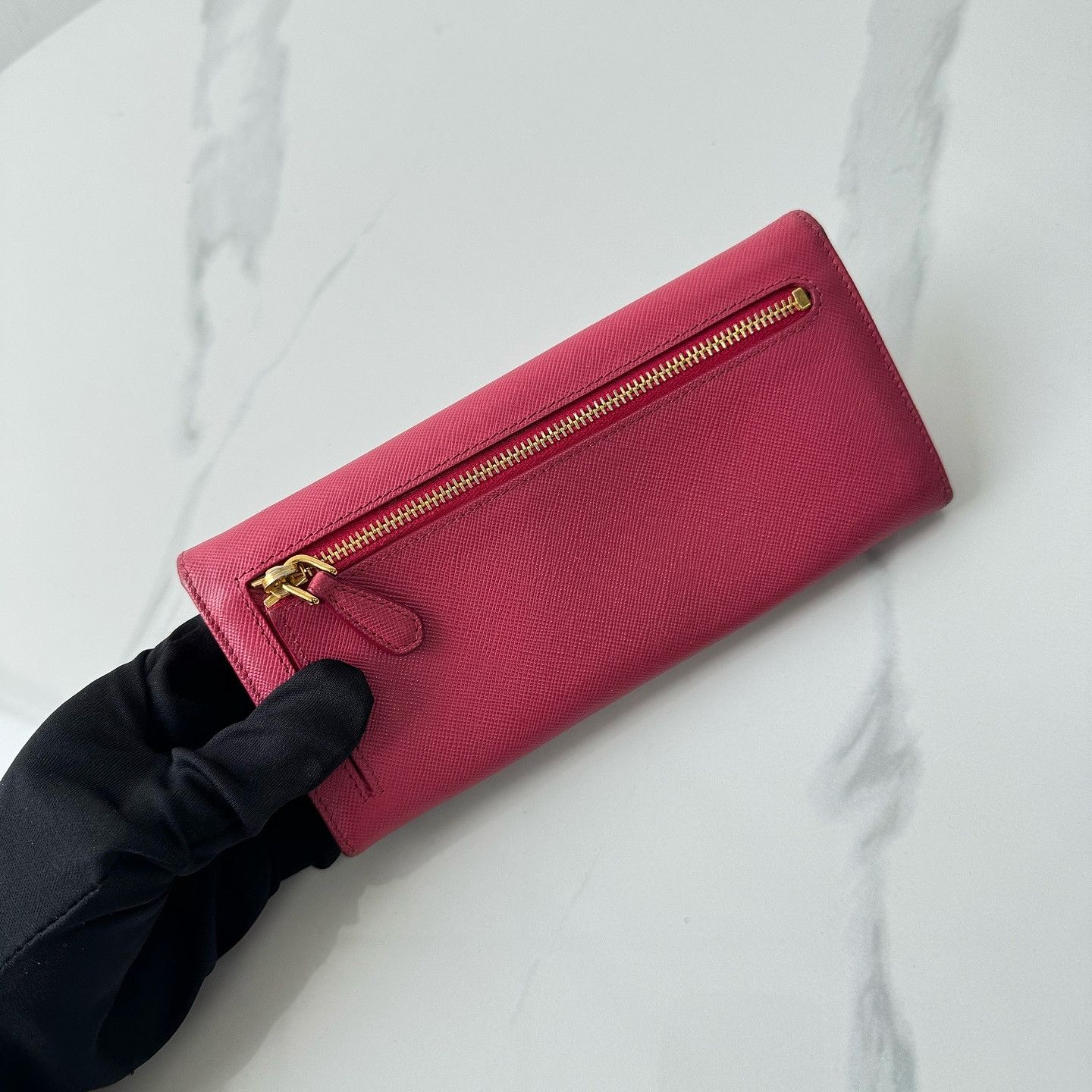 Prada Prada Saffiano Leather Chain Wallet One Size Size ONE SIZE - 3 Thumbnail