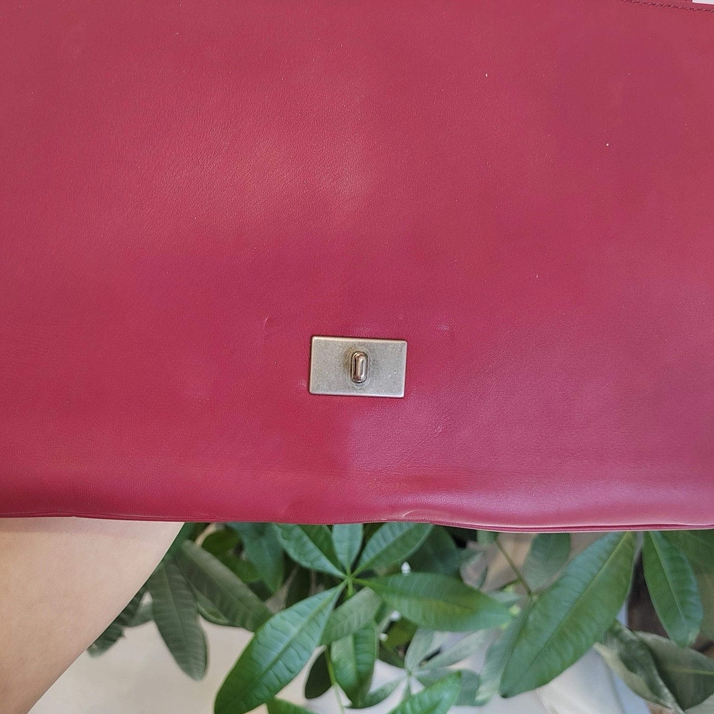 Prada Prada Red Leather Chain Shoulder Bag Size ONE SIZE - 13 Thumbnail