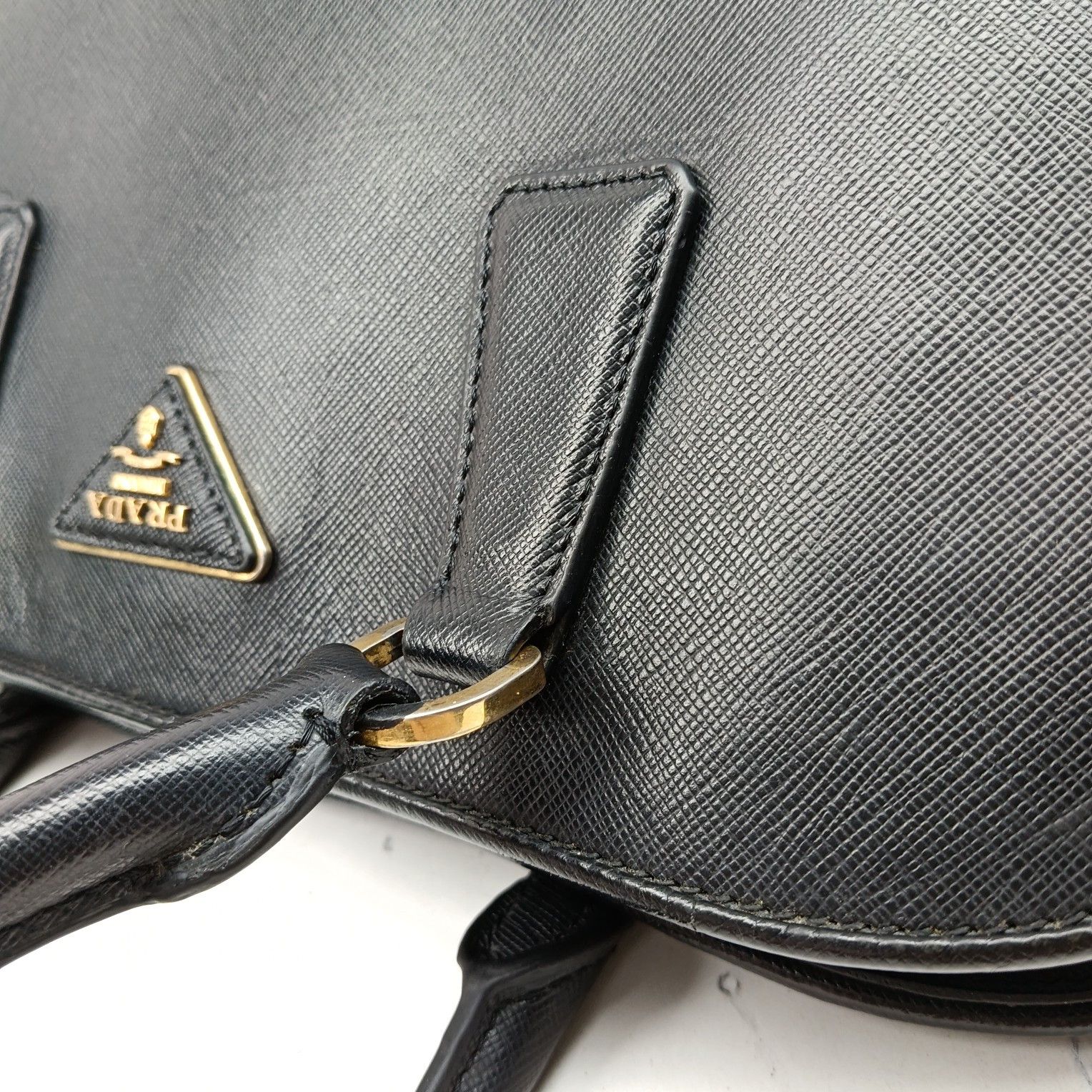 Prada Prada Saffiano Leather Handle Bag Size ONE SIZE - 8 Thumbnail
