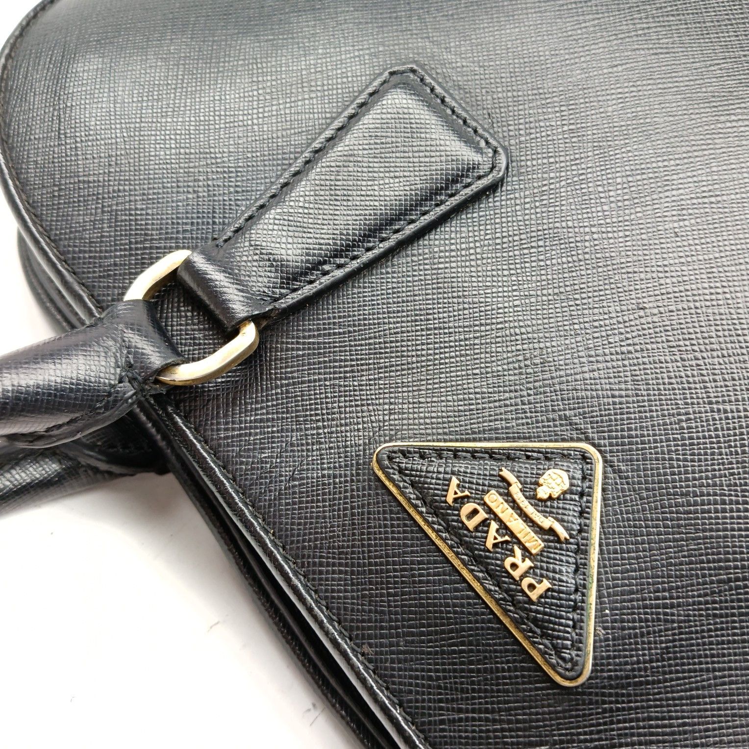 Prada Prada Saffiano Leather Handle Bag Size ONE SIZE - 10 Thumbnail