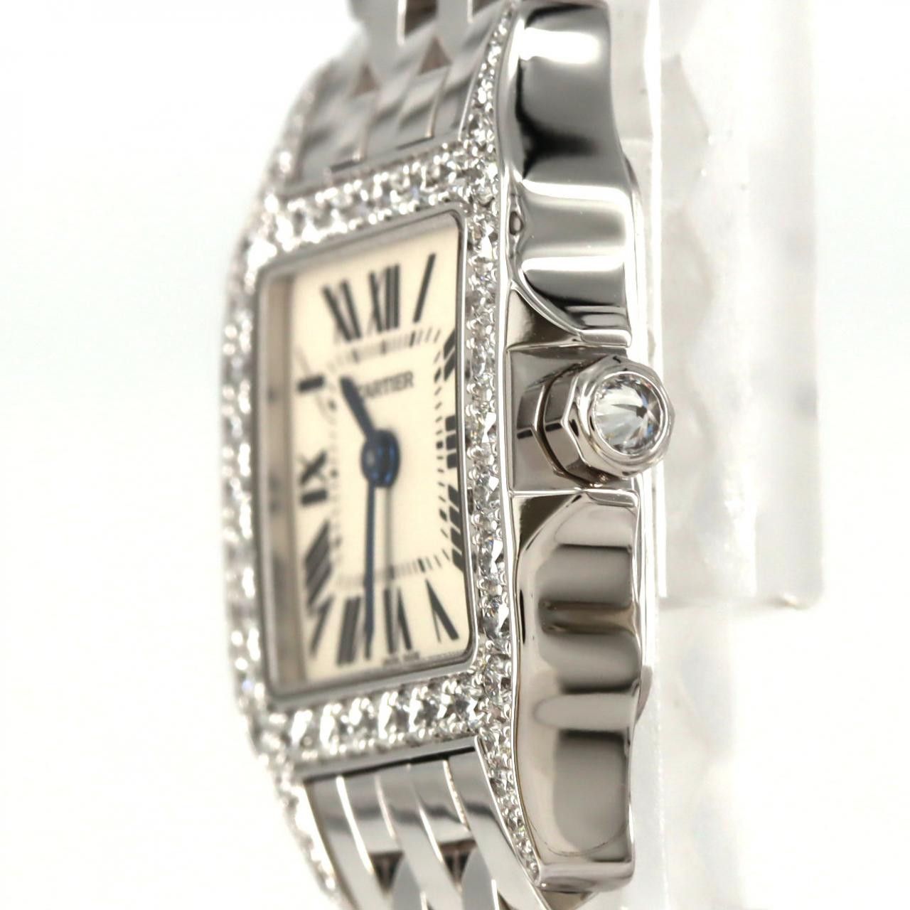 Cartier Cartier Cartier Santos Demoiselle White Gold Quartz Precious Metal Quartz WF9003Y8 DUTY FREE for USA Size ONE SIZE - 3 Thumbnail