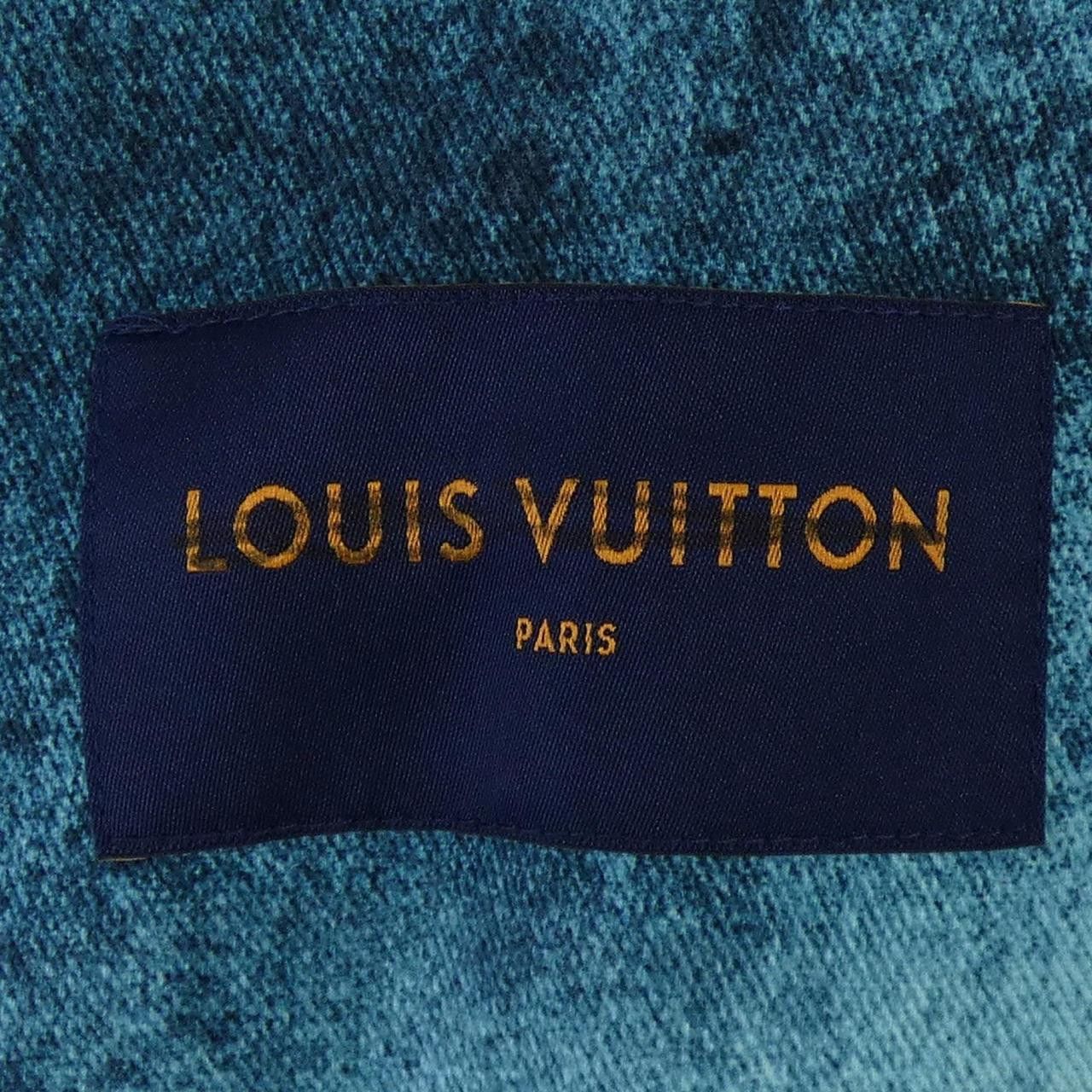 Louis Vuitton Louis Vuitton Louis Vuitton LV Spray Denim Jacket Textile Outerwear HOA10WU14 DUTY FREE for USA Size ONE SIZE - 5 Thumbnail