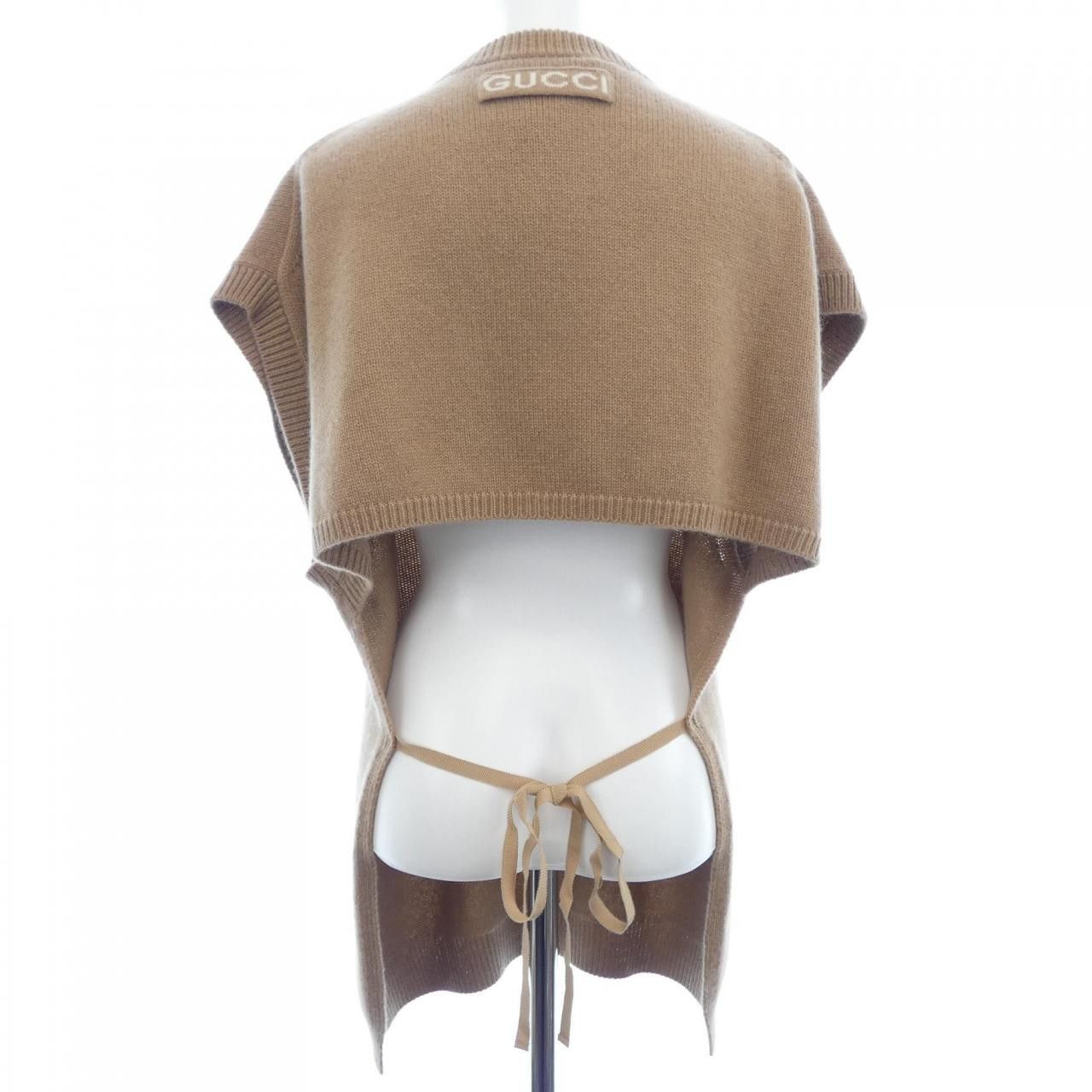 Gucci Gucci Gucci Cashmere Vest Textile Tops 773568XKDUV DUTY FREE for USA Size ONE SIZE - 2 Thumbnail