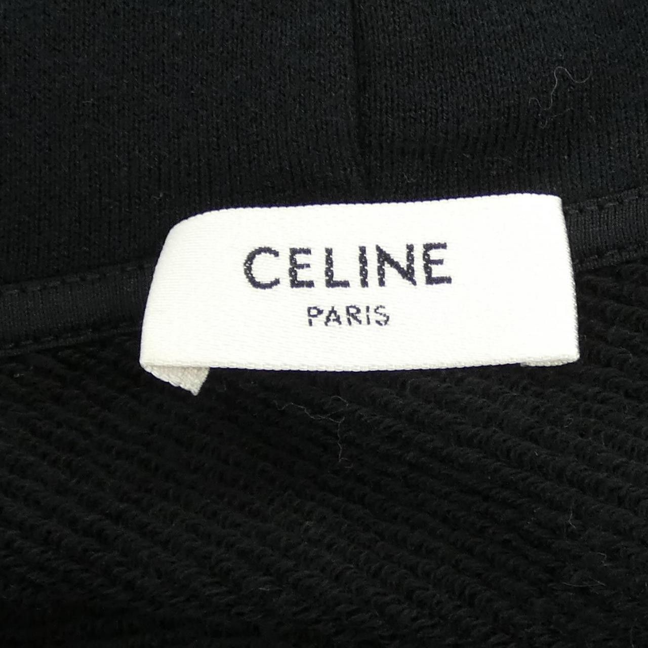 Celine Celine CELINE TRIOMPHE Cashmere Blend Hoodie Textile Sweatshirts & Hoodies 2Y36D450I DUTY FREE for USA Size ONE SIZE - 4 Thumbnail