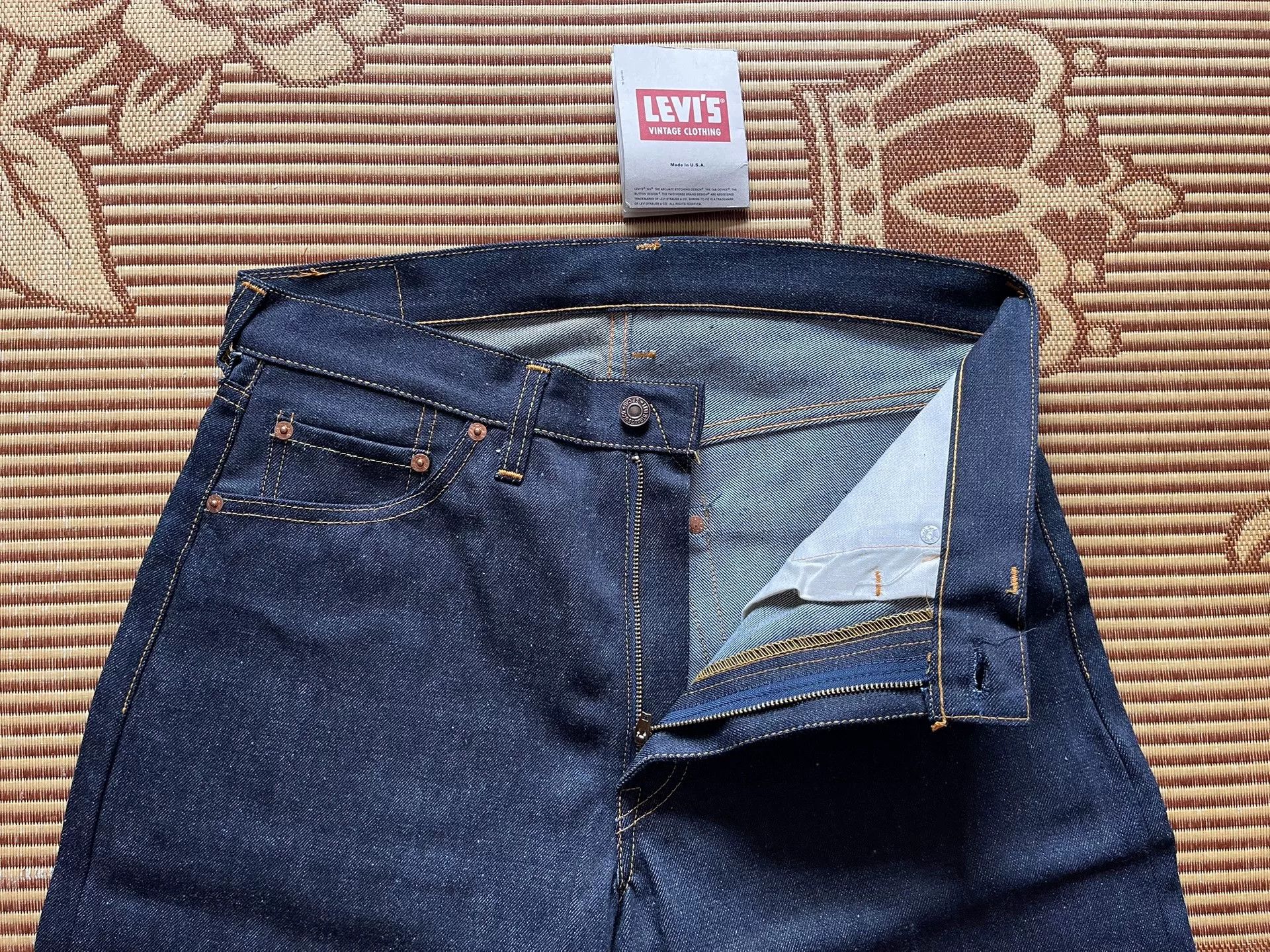 Levi's Vintage Clothing Levi's LVC 555 1963 Big E Zipper Jeans Size US 35 - 5 Thumbnail