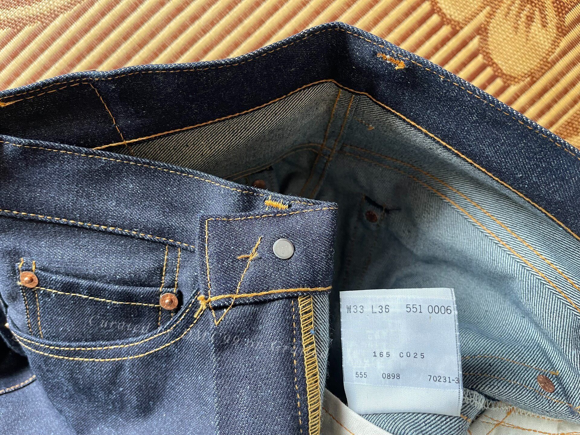 Levi's Vintage Clothing Levi's LVC 555 1963 Big E Zipper Jeans Size US 35 - 7 Thumbnail
